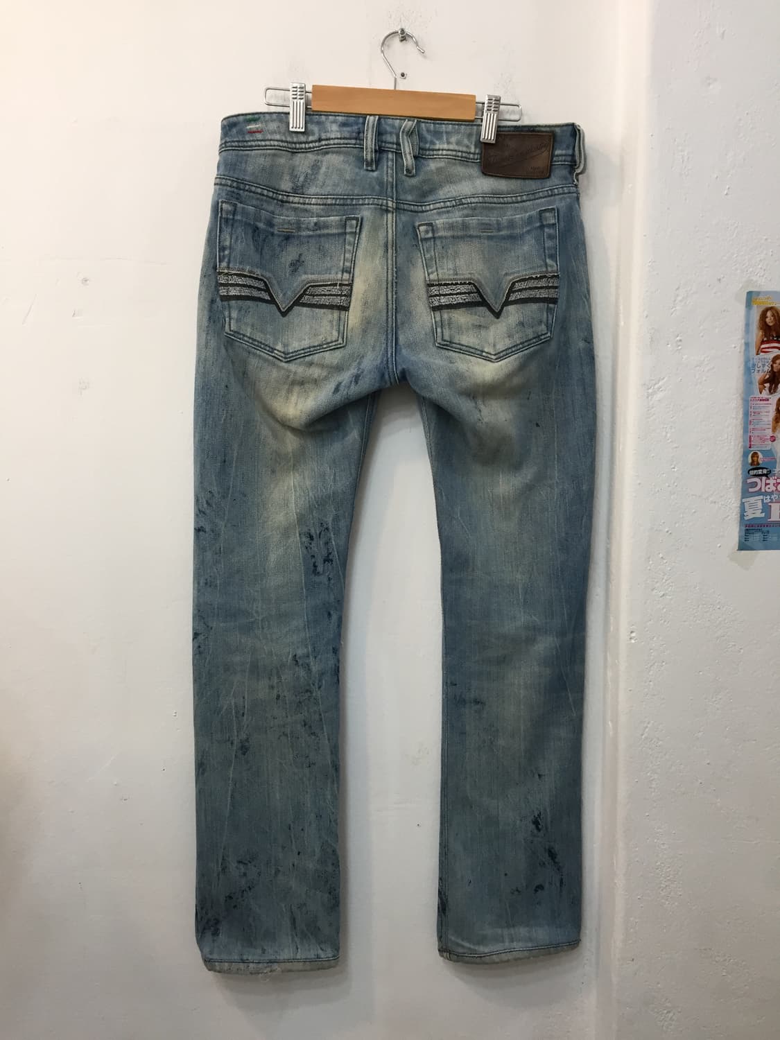 디젤 자티니 연청 워싱 데님 29 상품이미지3