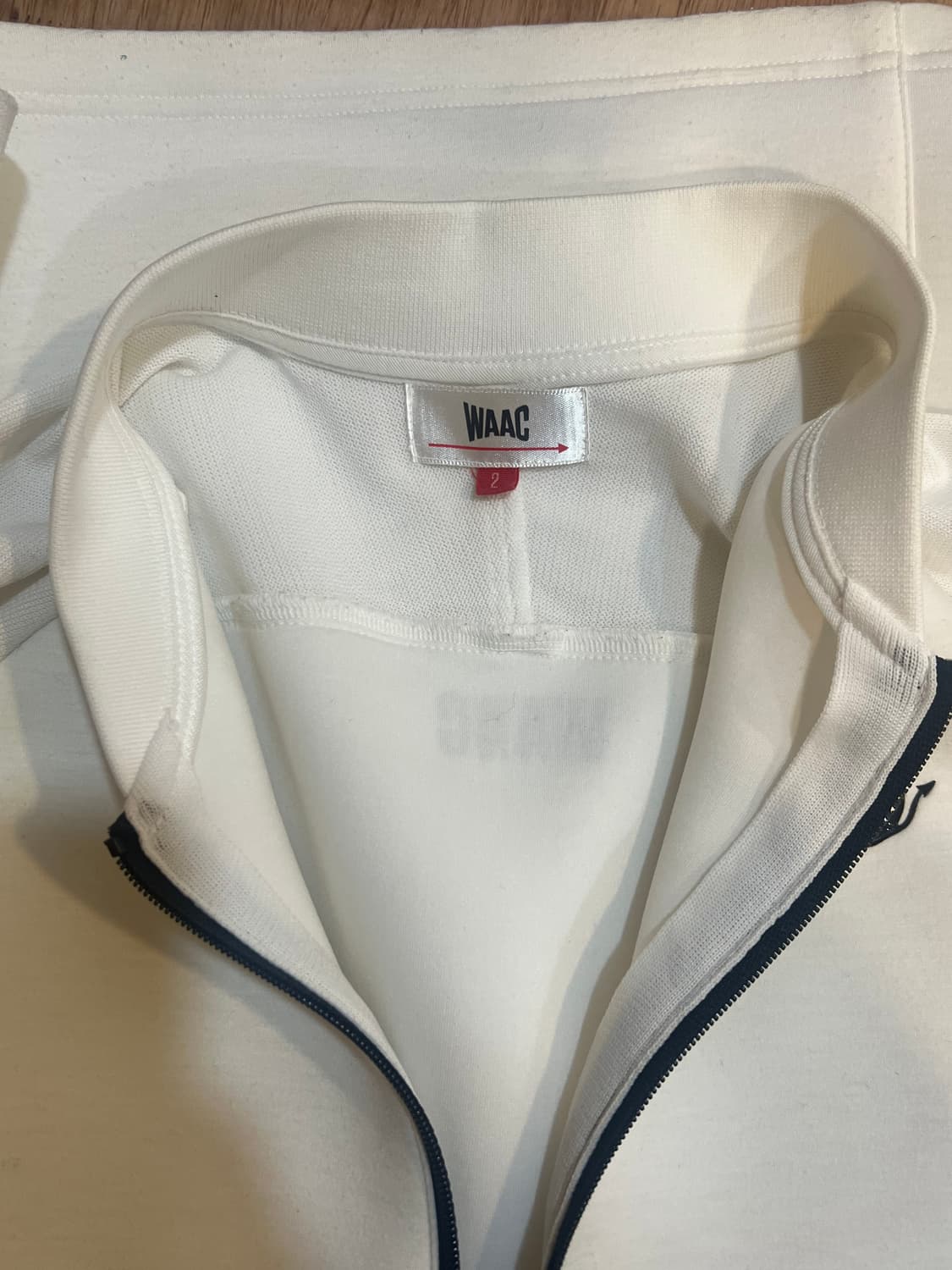 왁 WAAC 여성 아이보리 골프집업점퍼 집업가디건 상품이미지5