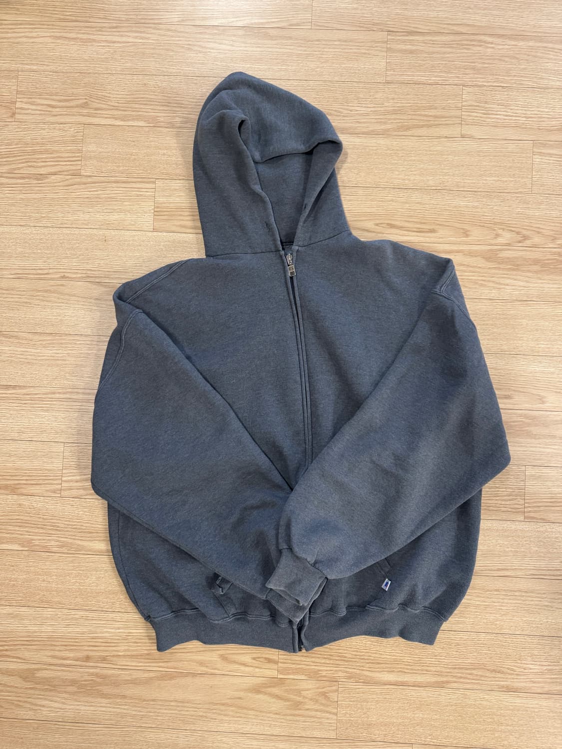 90s 러셀 후드집업 다크그레이 xxl 상품이미지1