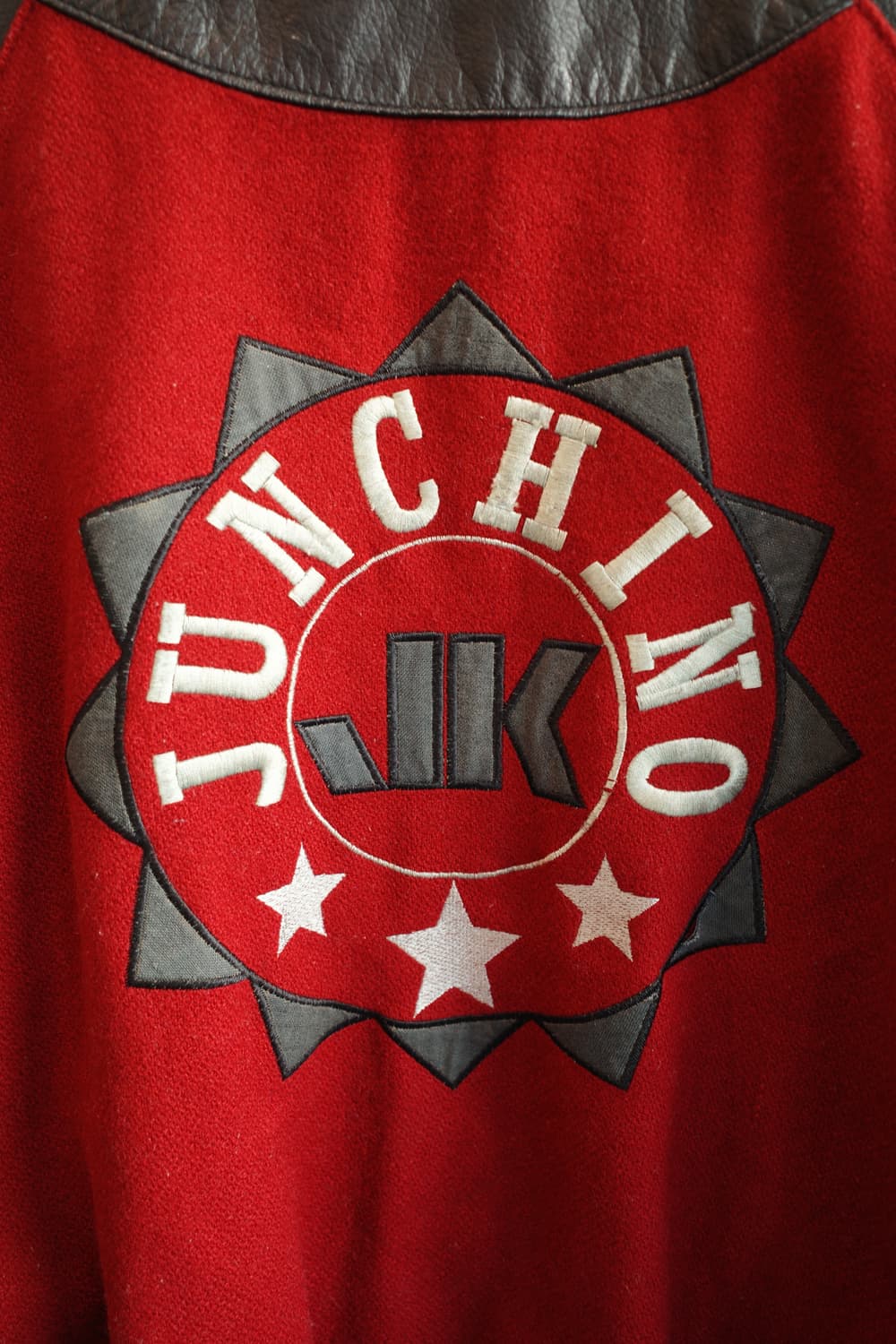 JUNCHINO 소가죽 자수 블루종  상품이미지8