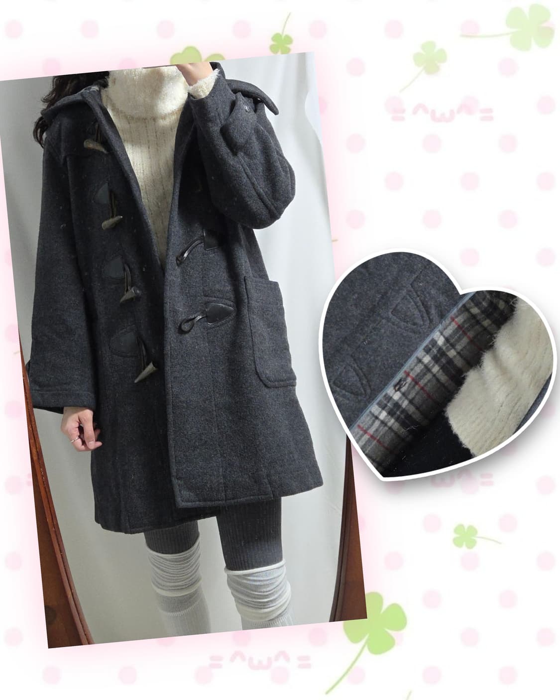 MCGREGOR 챠콜 더플 떡볶이 코트 상품이미지1