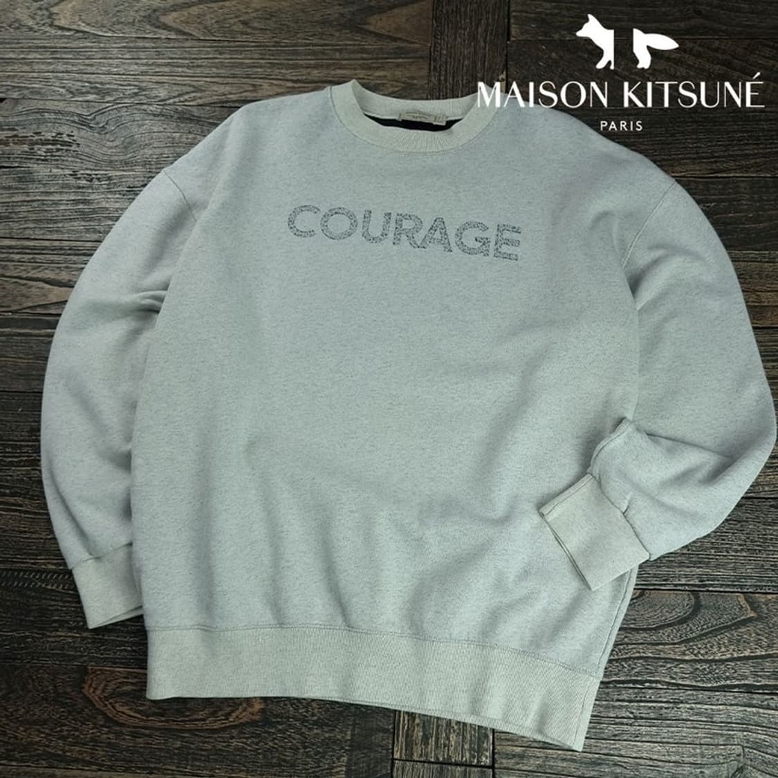 [메종 키츠네] 레터링 프린팅 맨투맨 P01591 상품이미지1