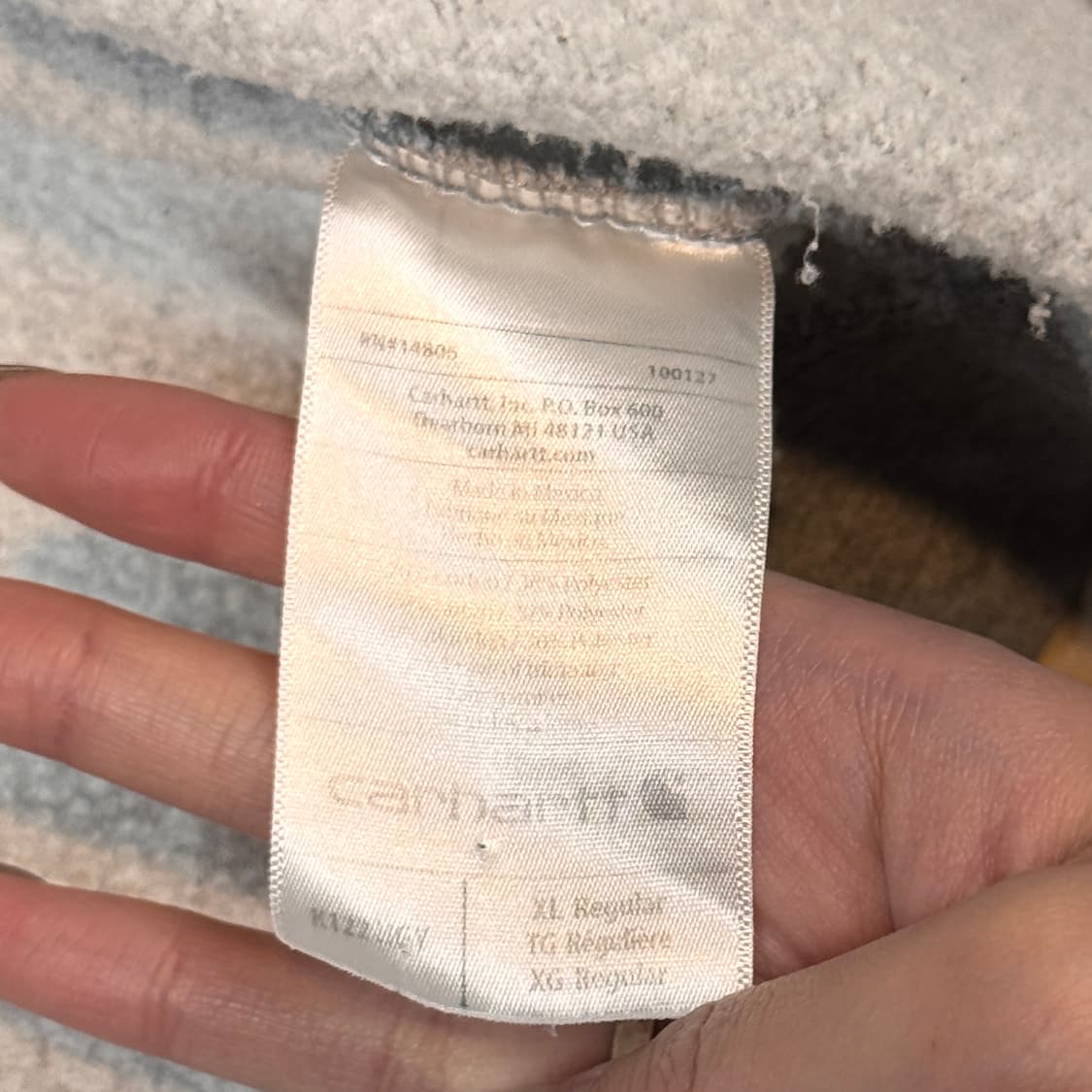 XL) 칼하트 미드웨이트 오리지널핏 후드집업 그레이 상품이미지8