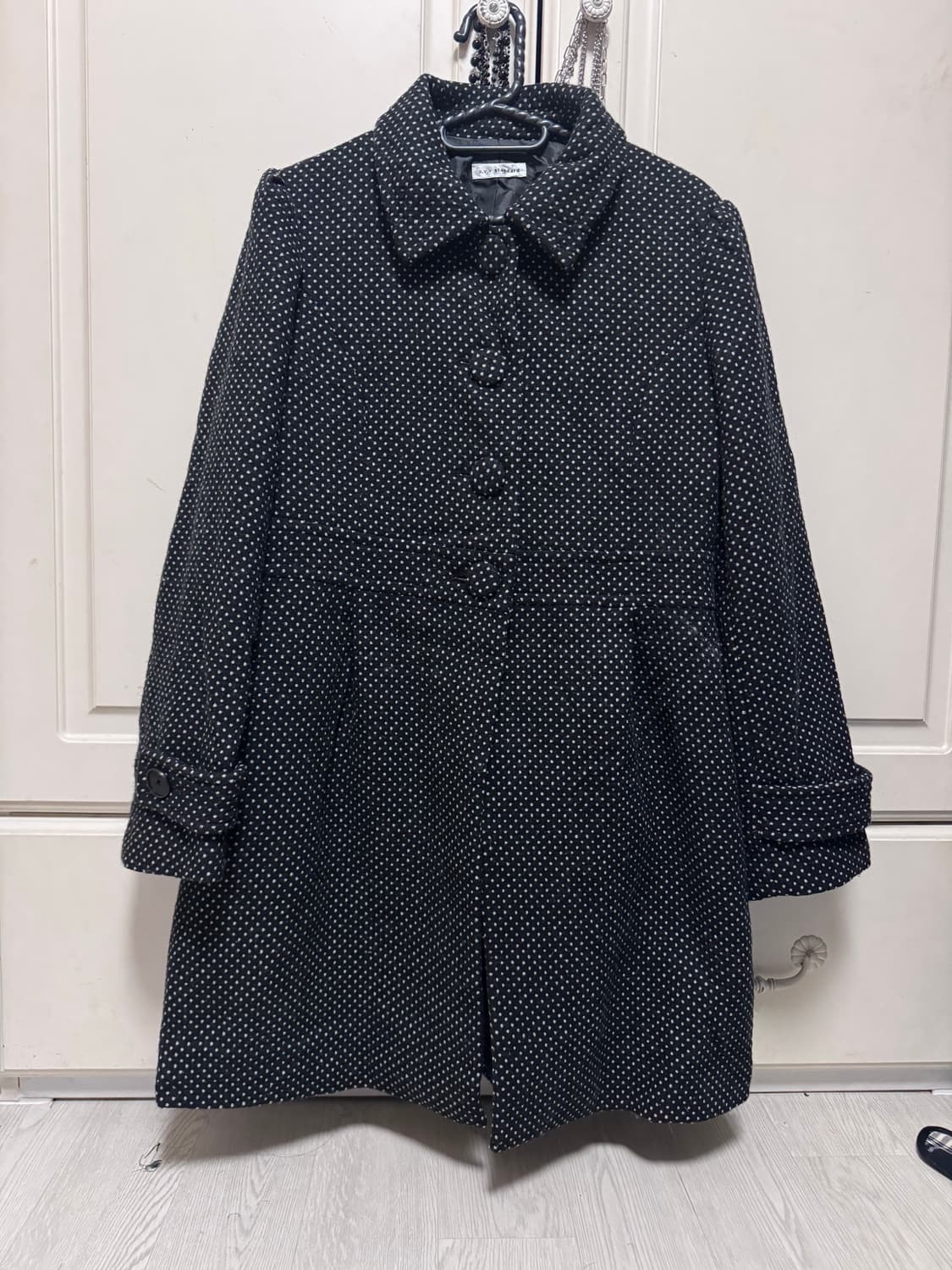 일본 빈티지 모리걸 니혼진 도트 코트 상품이미지1
