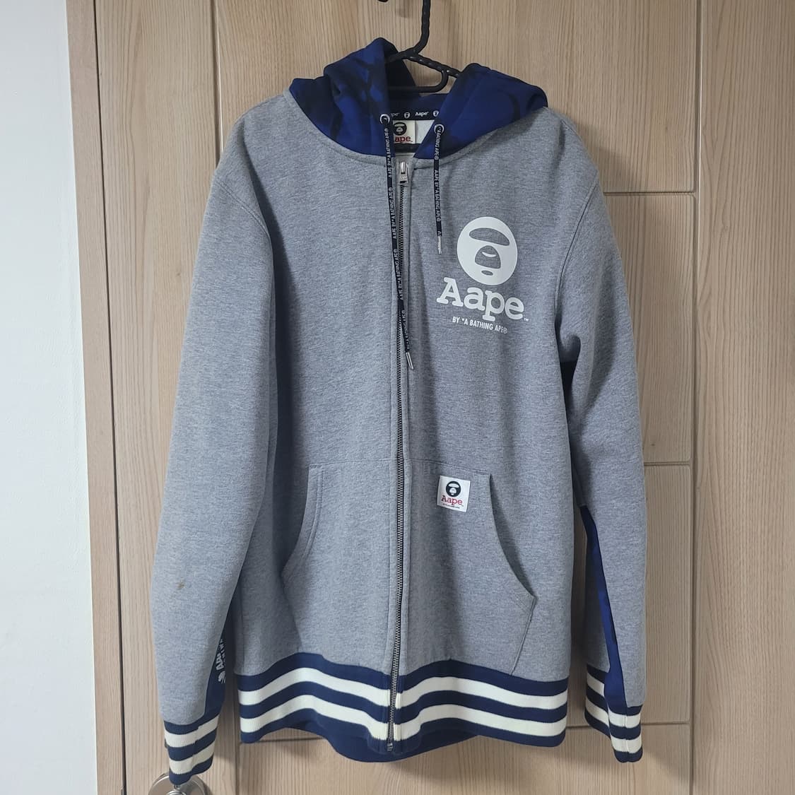 Aape 블루카모 후드집업 상품이미지3