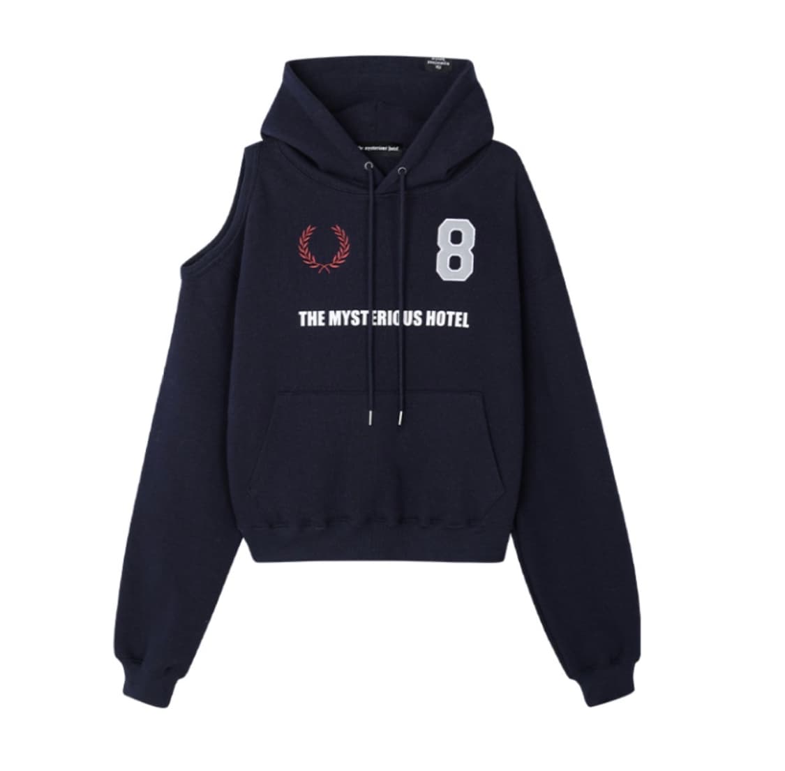 NO.8 VASITY HOLE HOODIE-Navy 상품이미지1