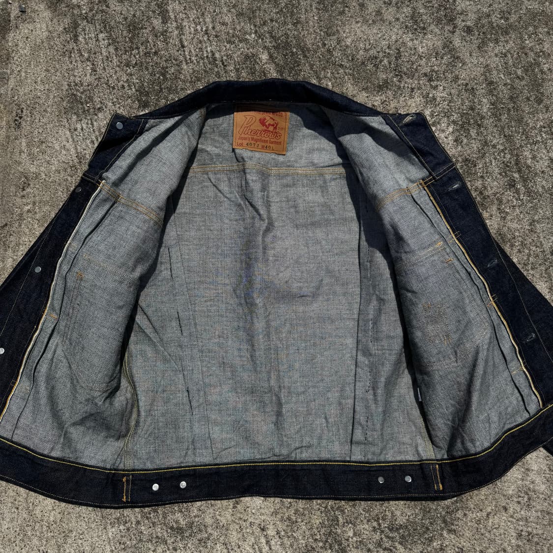 [L] Pherrows 페로우즈 2세대 셀비지 데님 자켓 상품이미지3