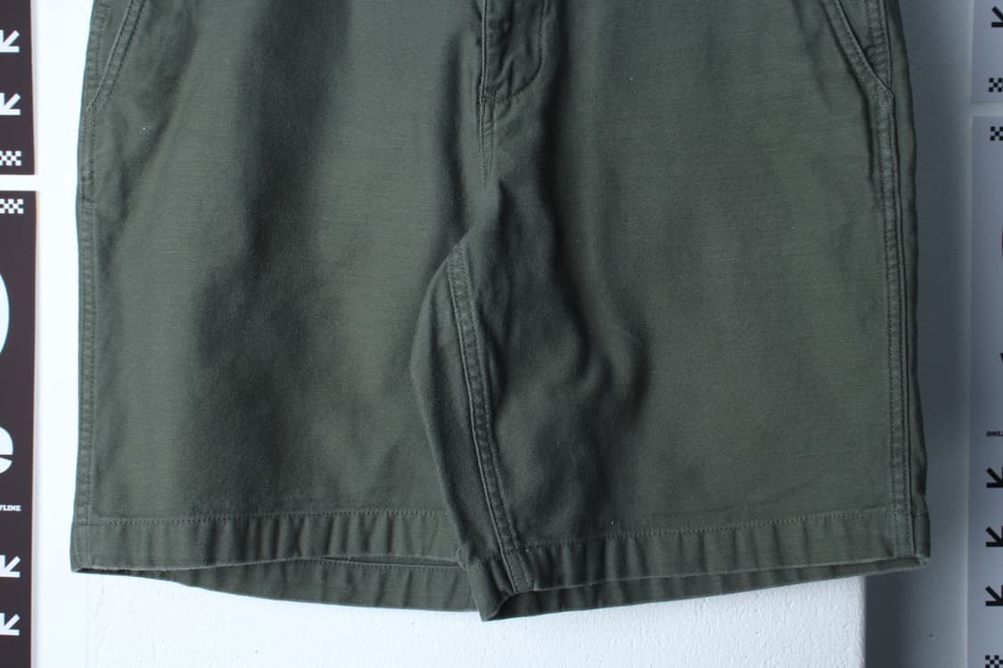 (M-L) 무신사 스탠다드 반바지 팬츠 카키 면 아메카지-P1P10290 상품이미지4