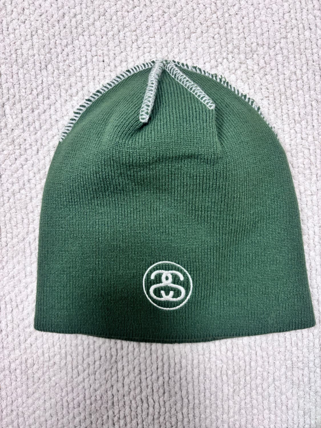 스투시 익스포즈드 스티치 스컬캡 그린 상품이미지1