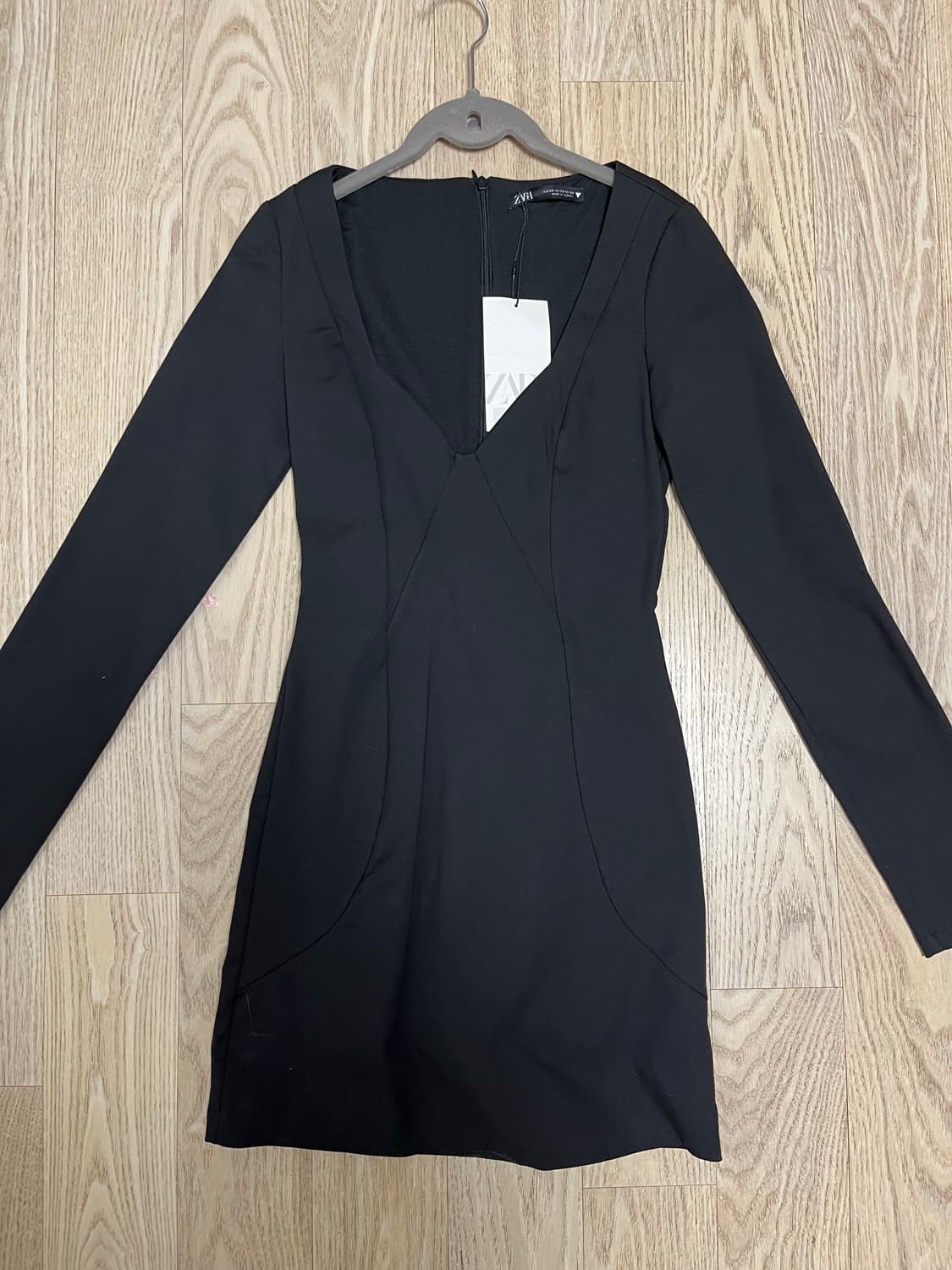 택 있음) 자라 긴팔 미니 원피스 상품이미지1