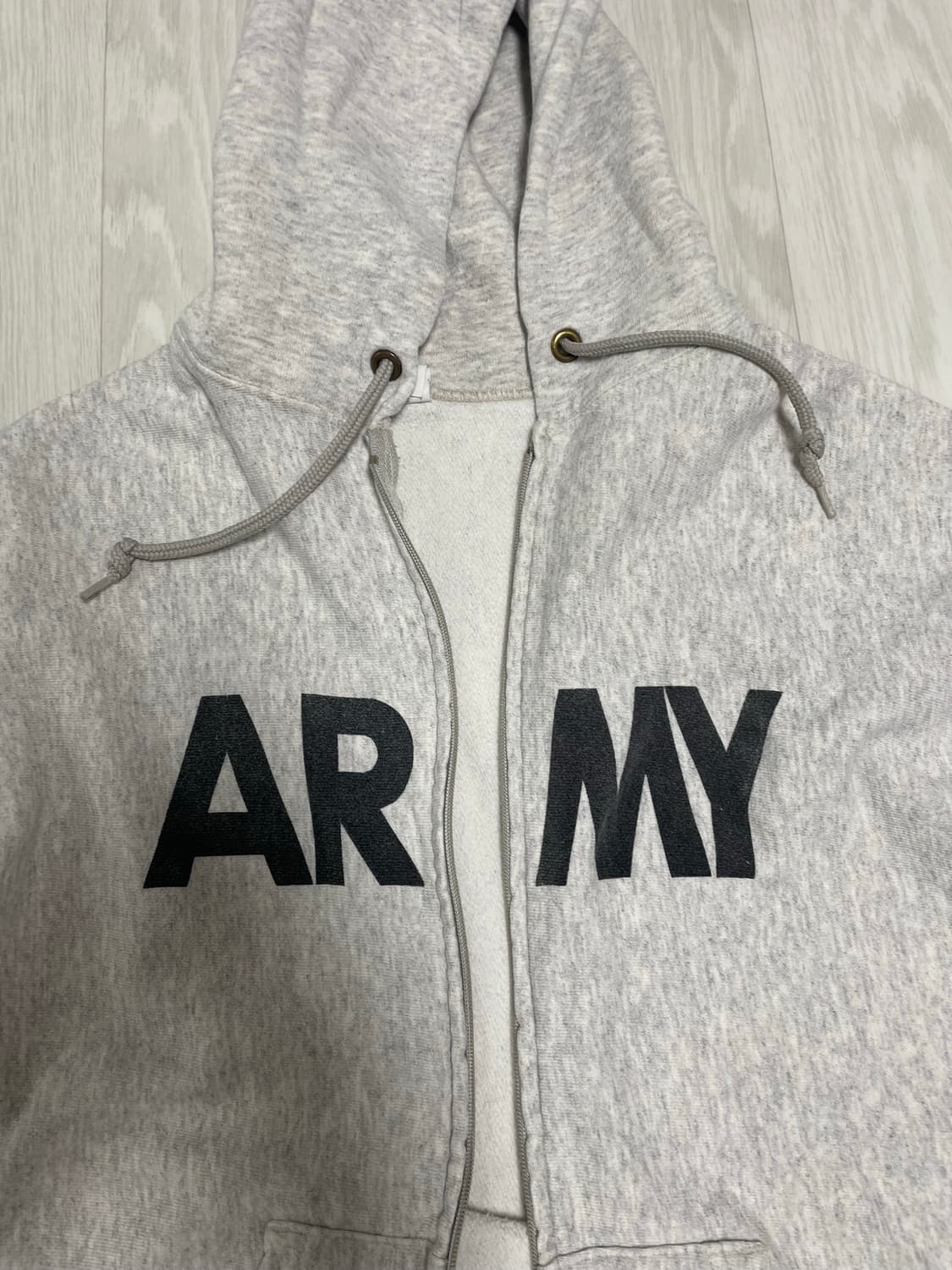 usgi ARMY빈티지 og  후드 집업 그레이 XL 상품이미지2