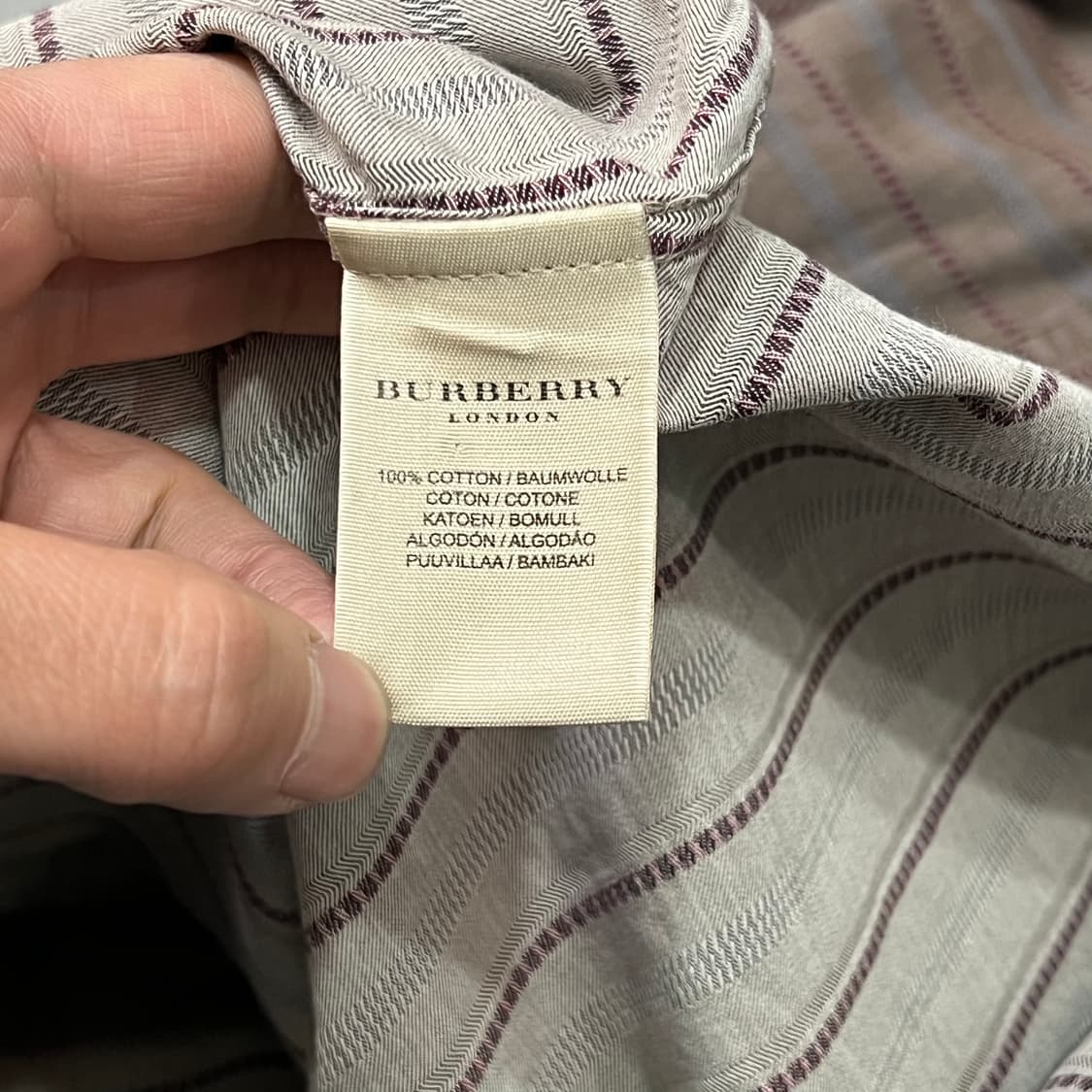  버버리 스트라이프 셔츠 +명품감정서 y15708 상품이미지7