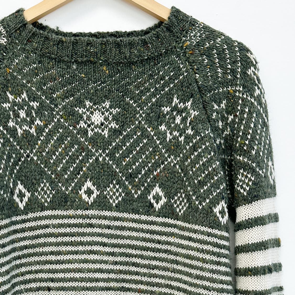 톰브라운 울 100% 페어아일 니트 스웨터 파워 정품 여성 1 상품이미지2