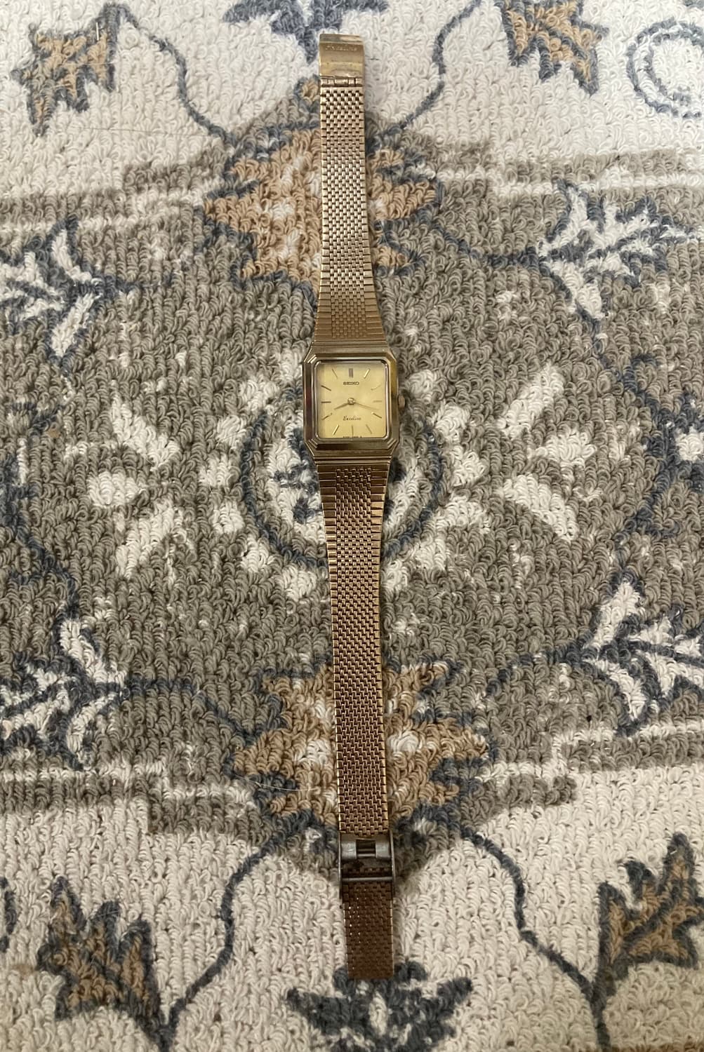 빈티지 세이코 골드 스퀘어 워치 상품이미지3