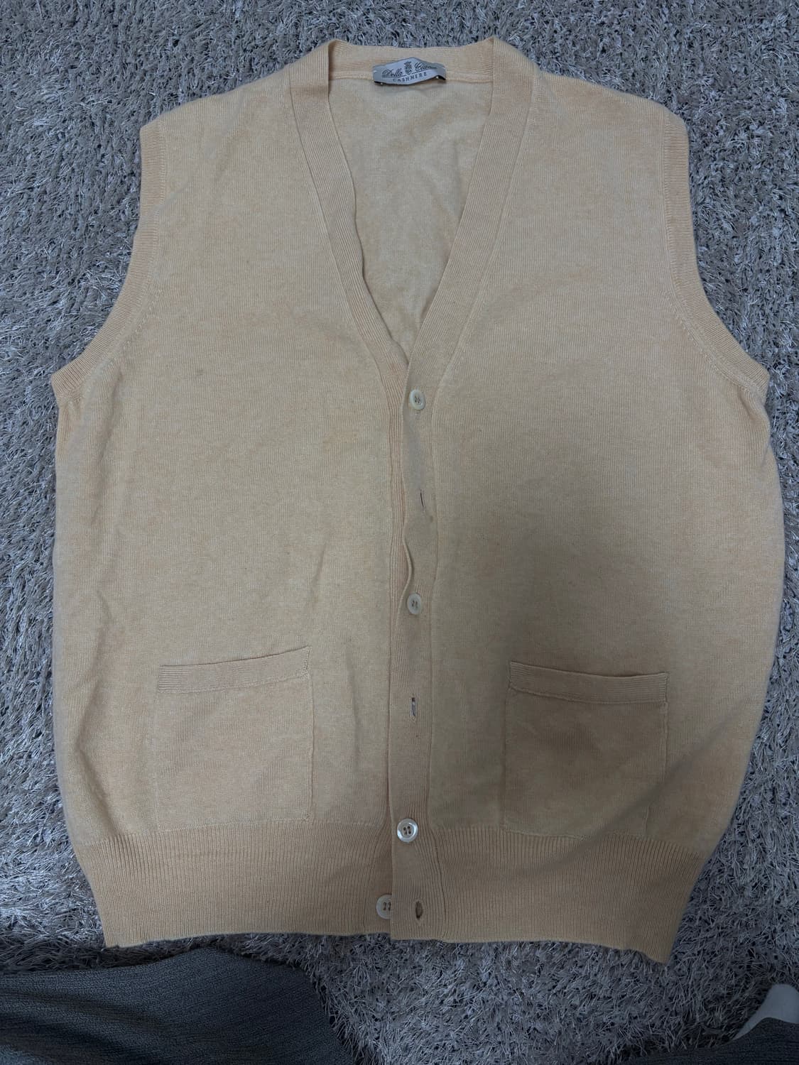 이태리제 캐시미어100프로 니트 베스트 사이즈 100 상품이미지1