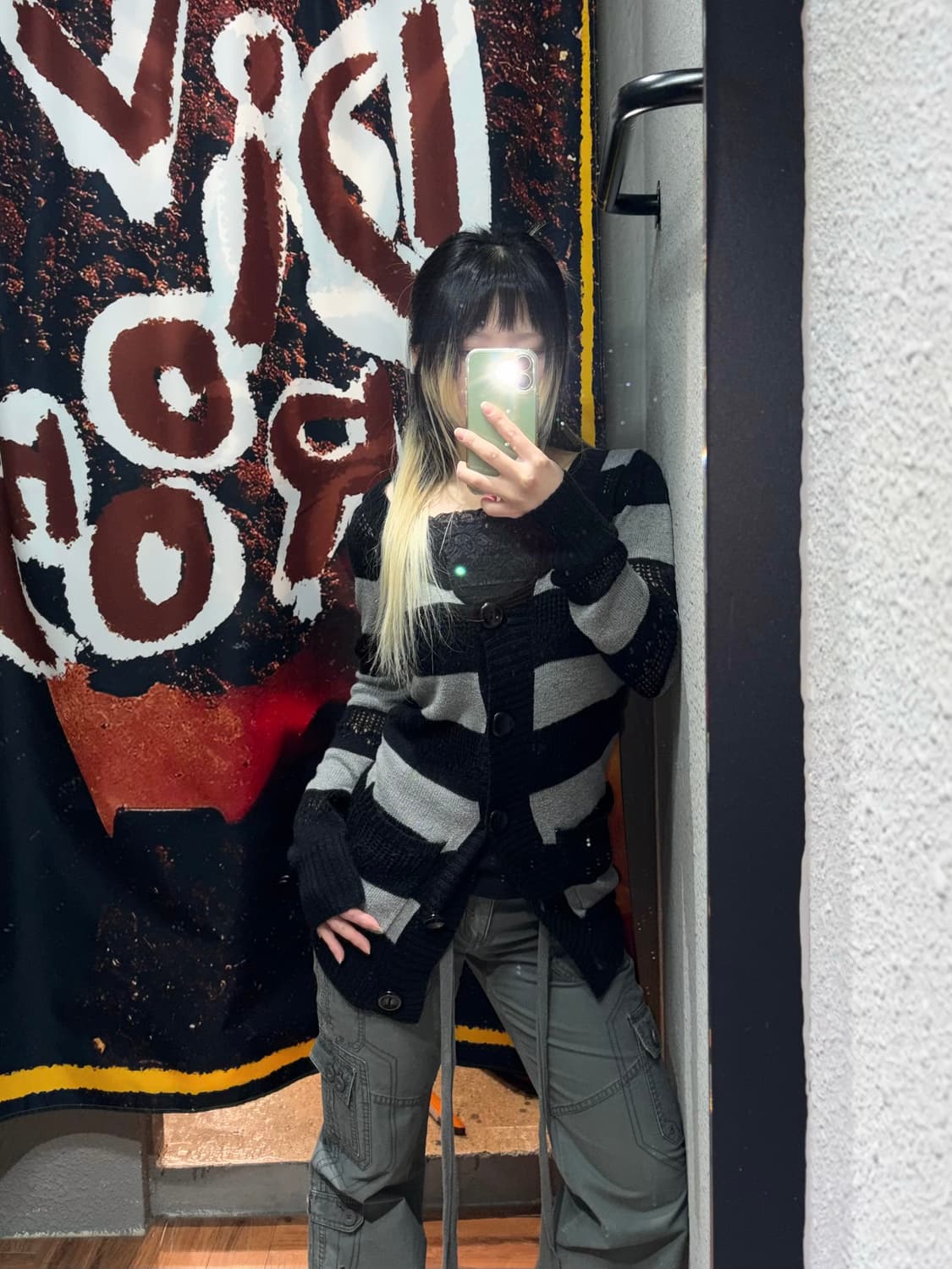 빈티지 스트라이프 가디건 상품이미지2