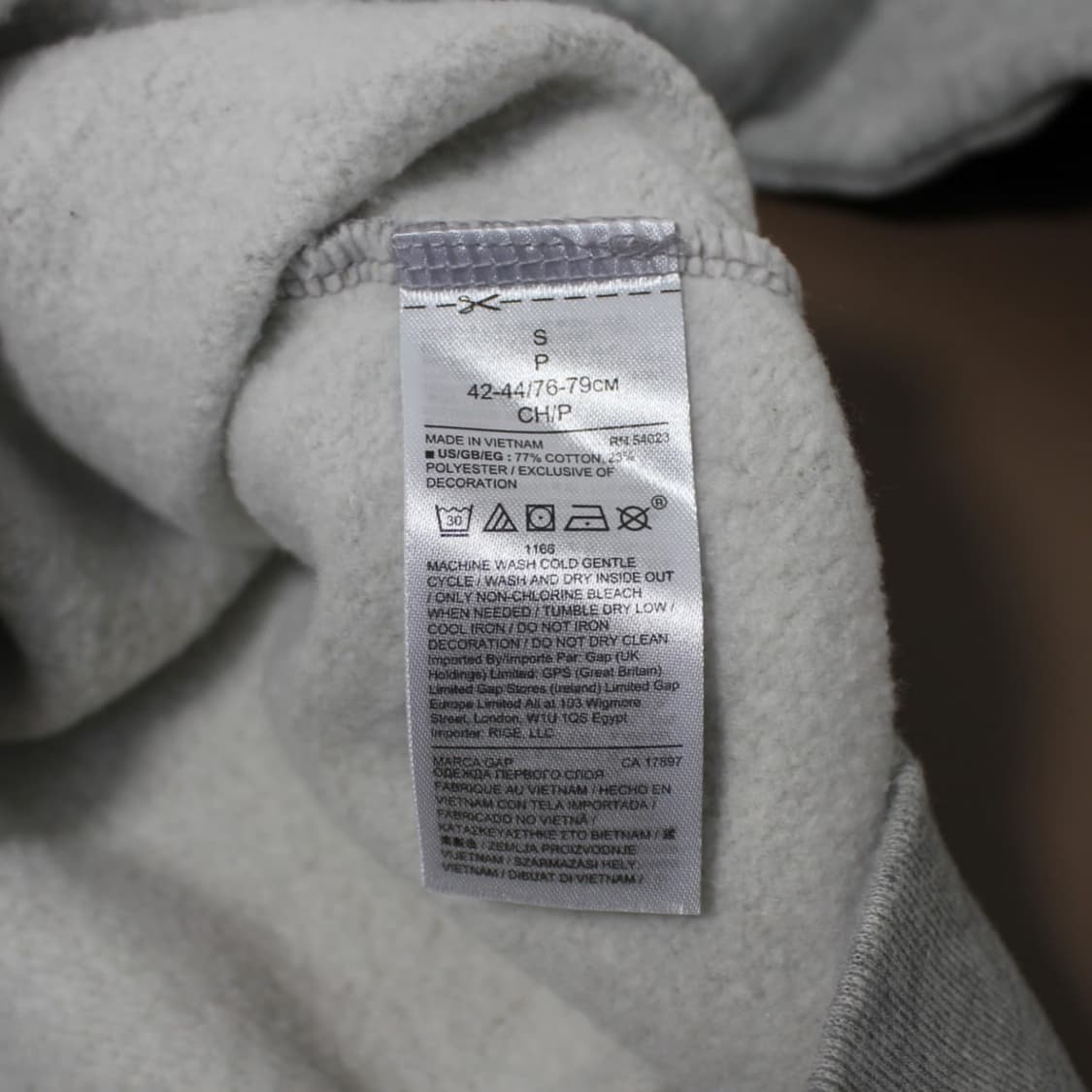 GAP 갭 기모 그레이 맨투맨 상품이미지5