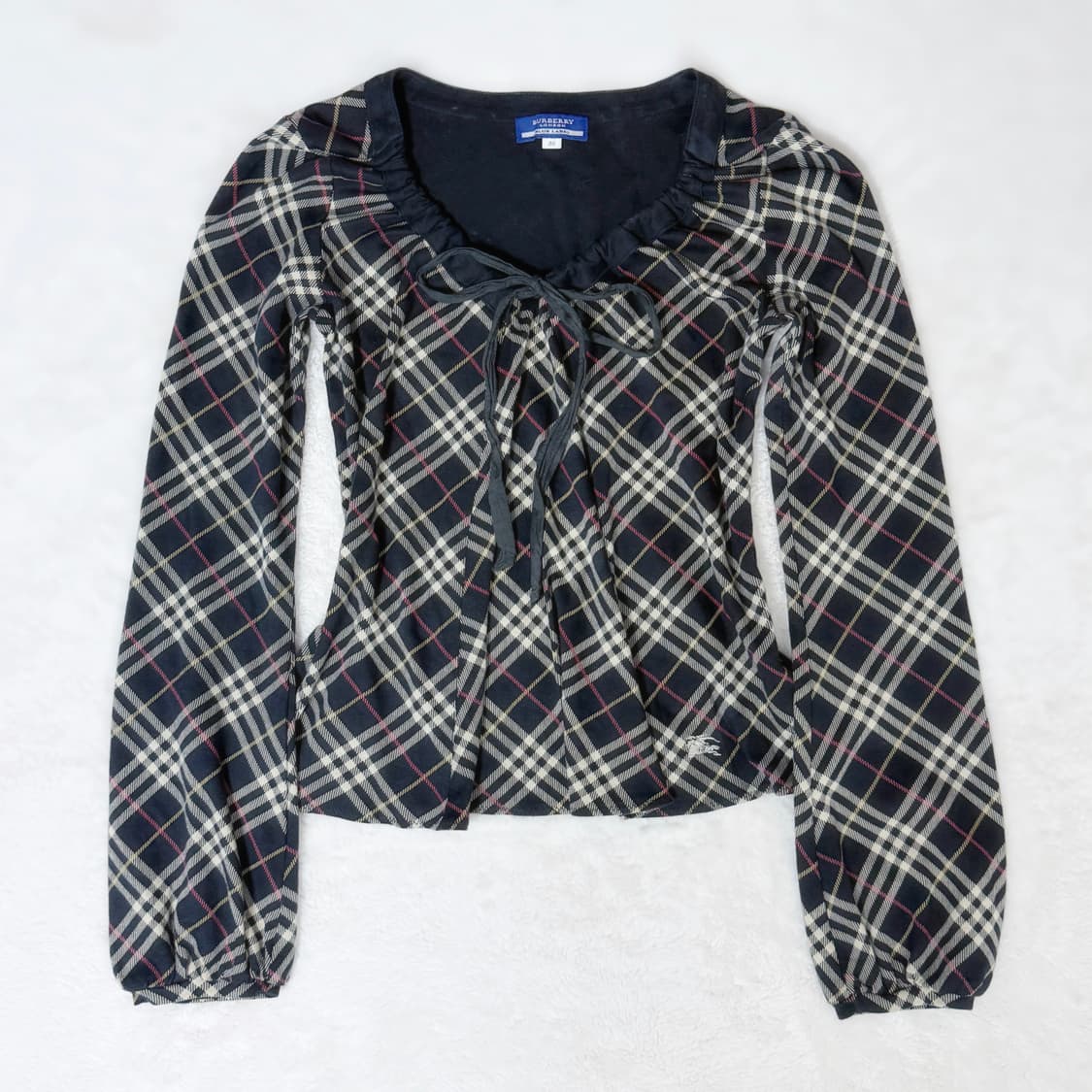 Burberry 블루라벨 오네갸루 노바체크 오프숄더 블라우스 ≽^•⩊•^ 상품이미지2