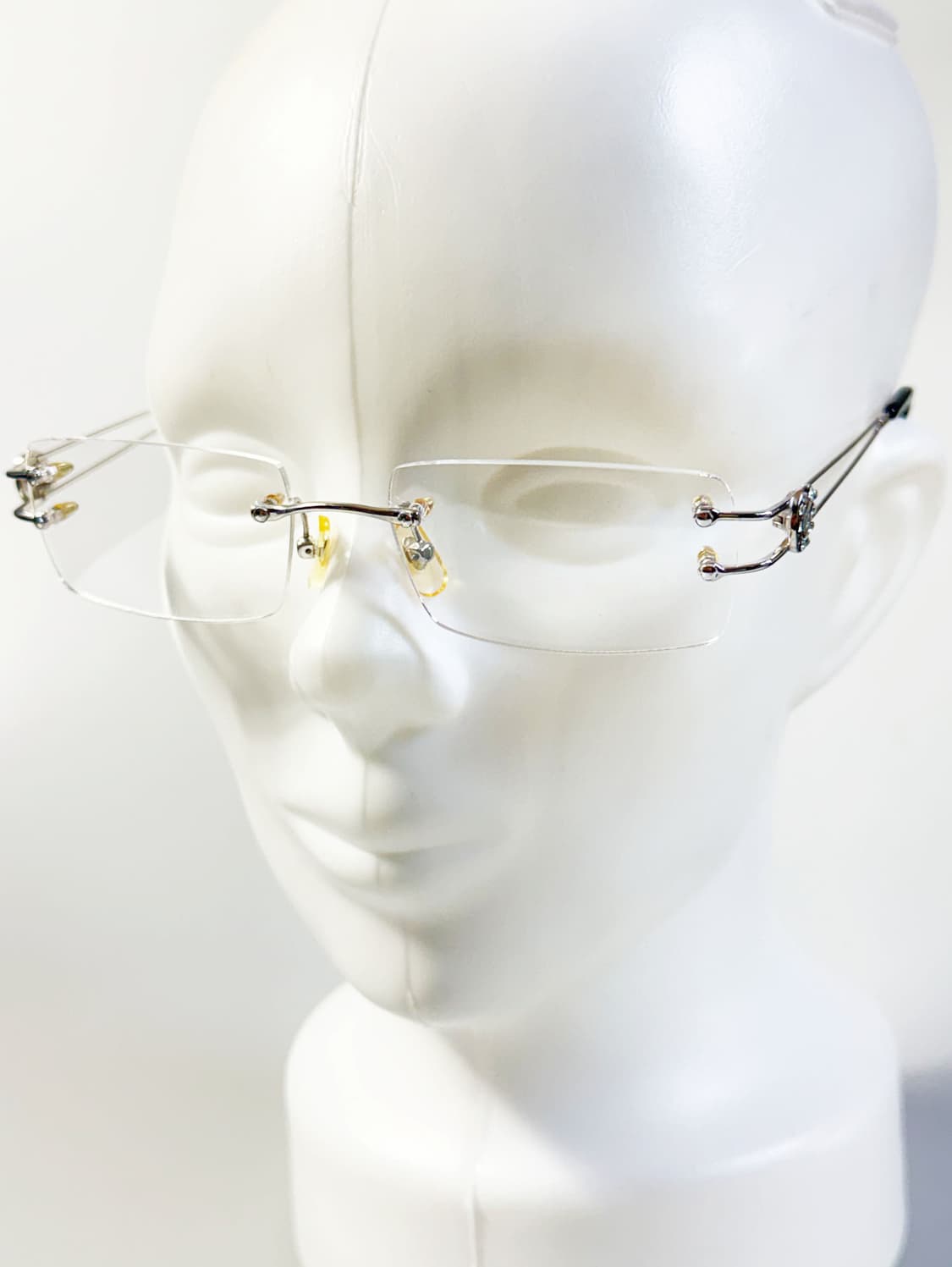 SEMO NEMO 실버 무테 스퀘어 메탈 빈티지 안경 상품이미지8