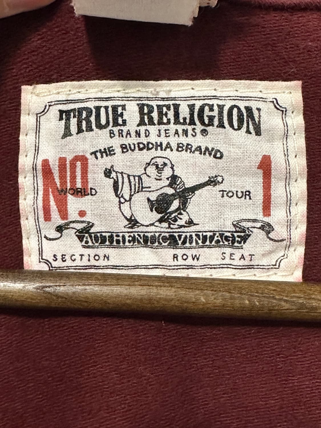 트루릴리전 True Religion 버건디 집업 후디 상품이미지6