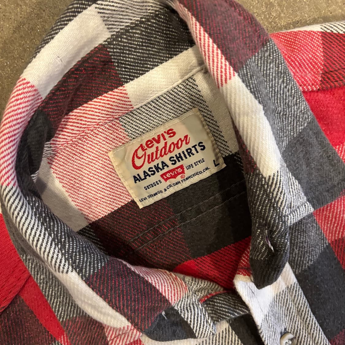 미국 리바이스 아웃도어 알라스카 플란넬 셔츠 상품이미지3