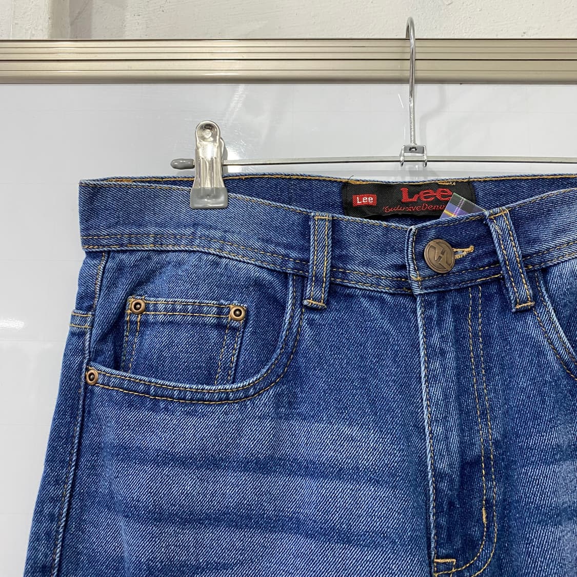 LEE 로고 데님 하프팬츠(30) 상품이미지3