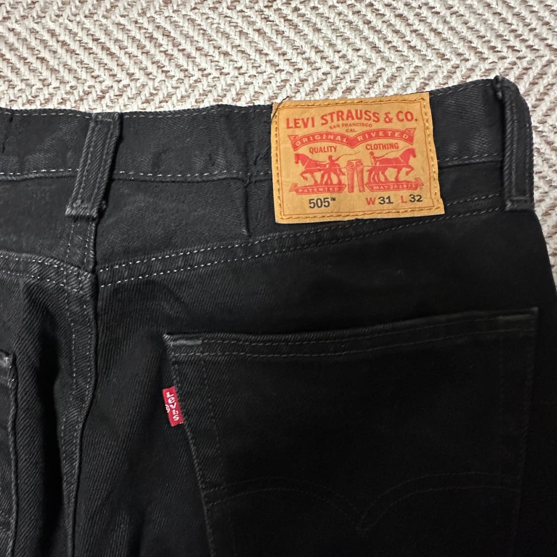 LEVI'S 505 black jeans 상품이미지3