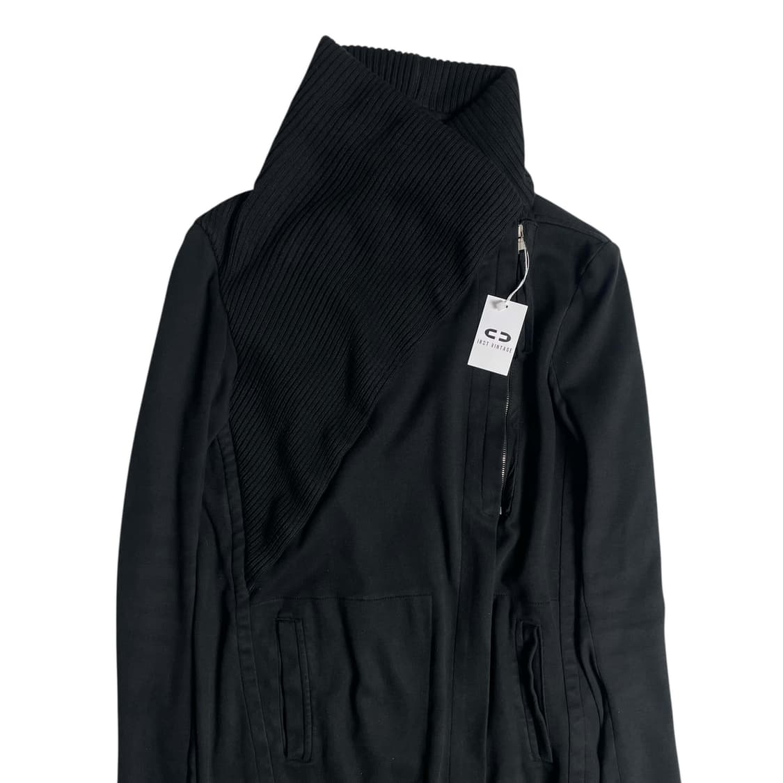 Roque 하이넥 립 포인트 언밸런스 져지 코트 (italy)   상품이미지2