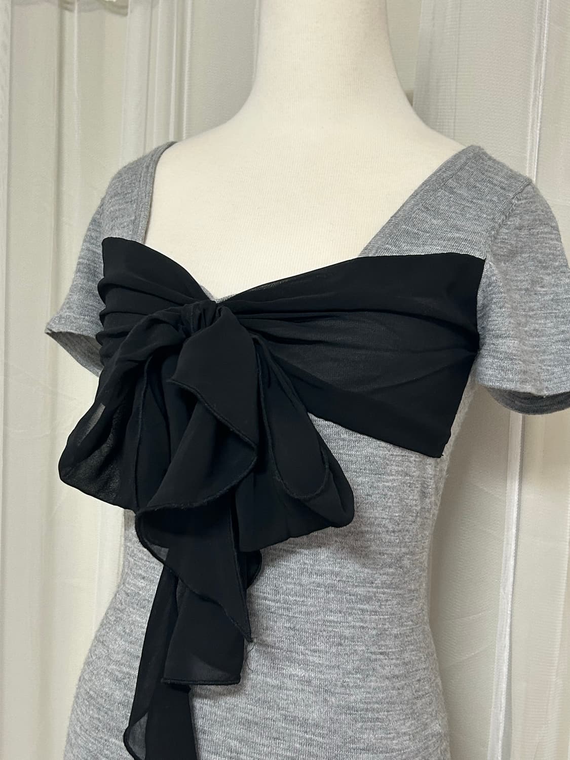 세실맥비 리본 반팔 로걀탑 빈티지 상품이미지2