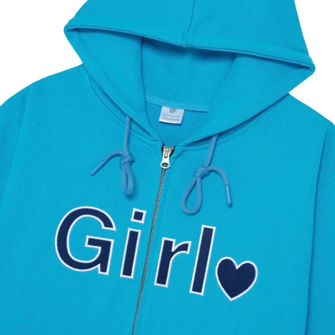 아이썸머리 걸 후드집업 아쿠아 블루 상품이미지2