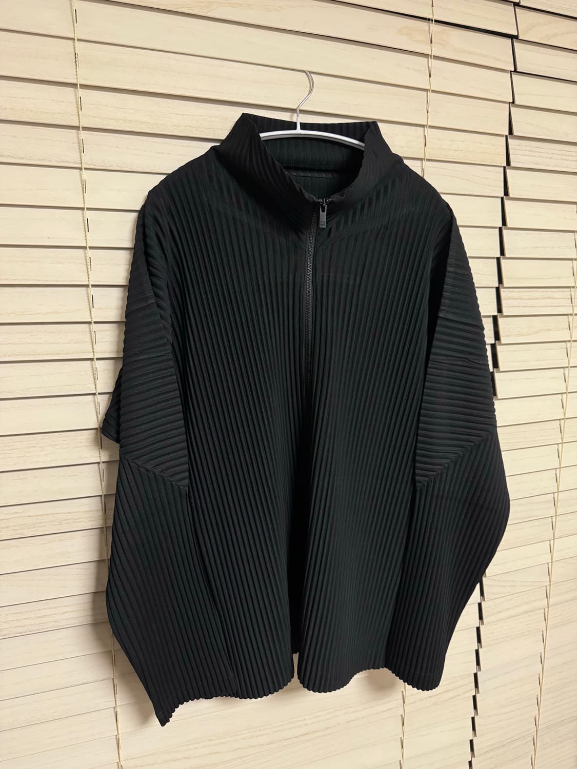 옴므플리세 오버 사이즈 하이넥 자켓 상품이미지4