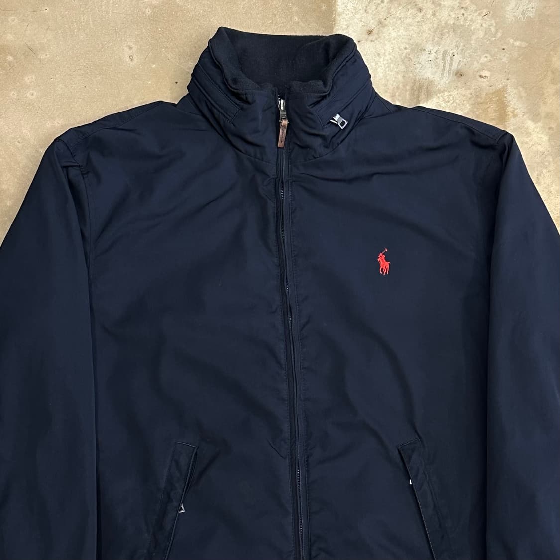 L 폴로랄프로렌 내장후드 네이비 폴리쉪 페리 자켓  상품이미지1