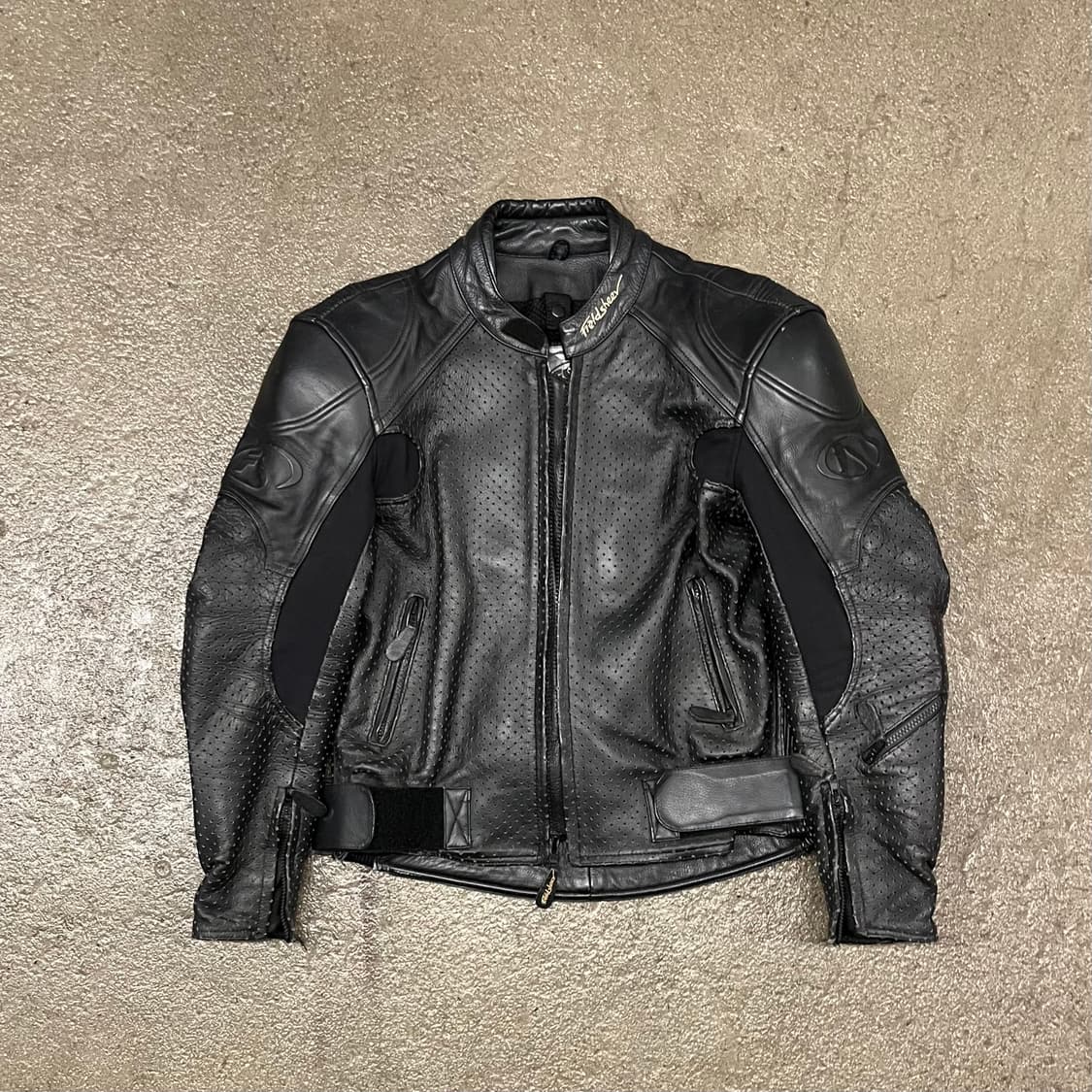 빈티지 타공 레더 라이더 자켓 (105) 상품이미지4