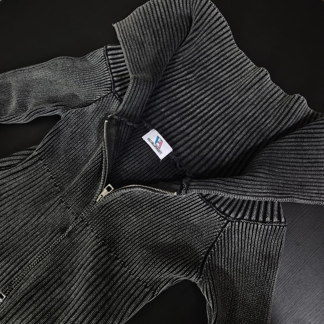 일본 빈티지 니트 크롭 집업 OS 사이즈 상품이미지2