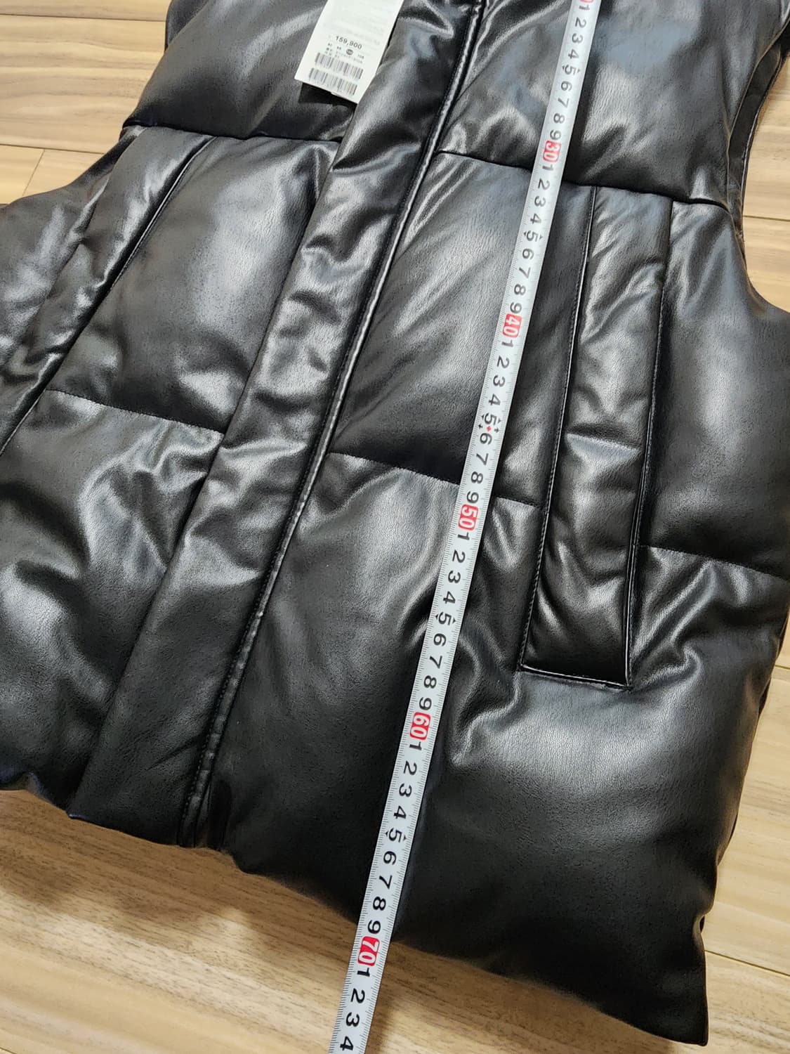 프로젝트엠레더패딩조끼가죽베스트점퍼100블랙 상품이미지5