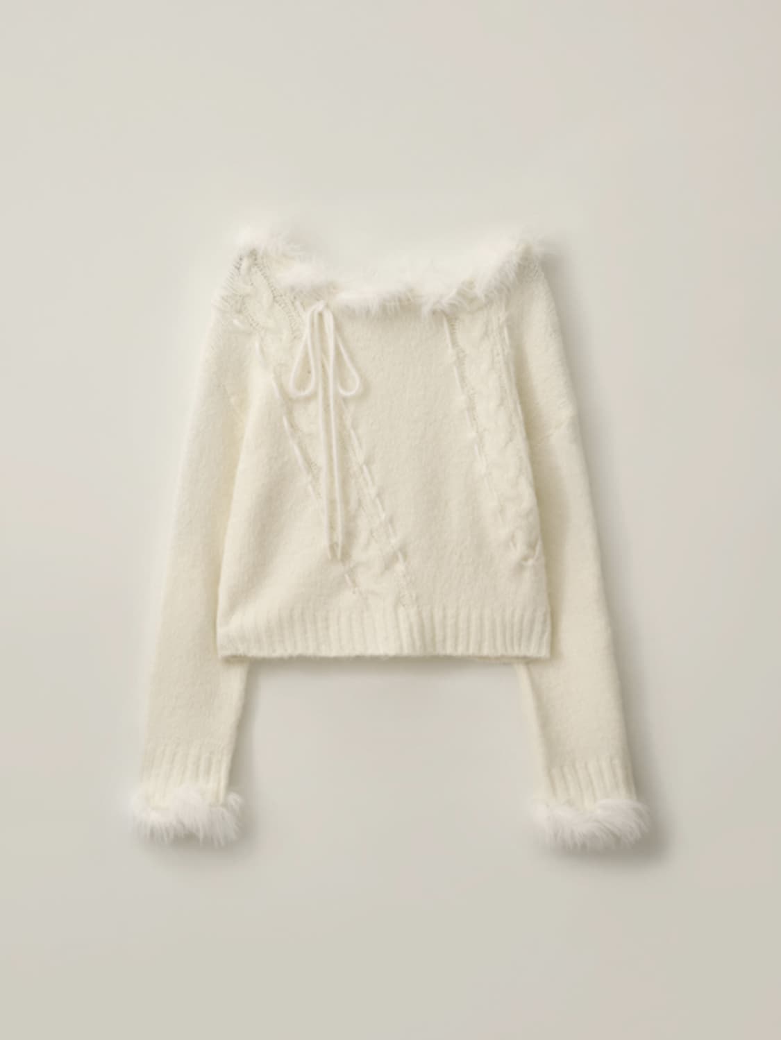 thetis OFF SHOUlDER ANGEL CABLE KNIT 상품이미지2