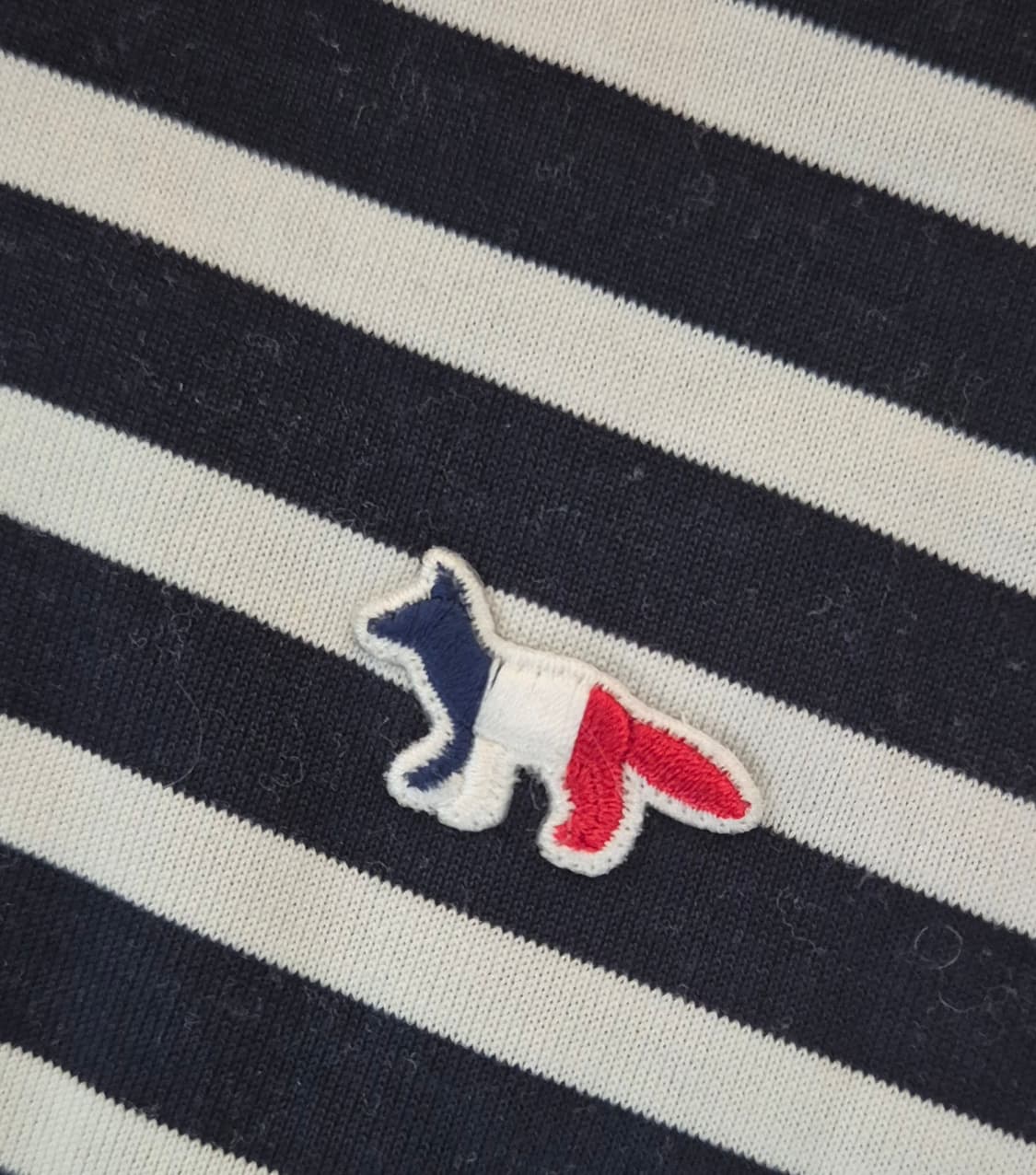 메종키츠네 스트라이프 긴팔티 XL 상품이미지2