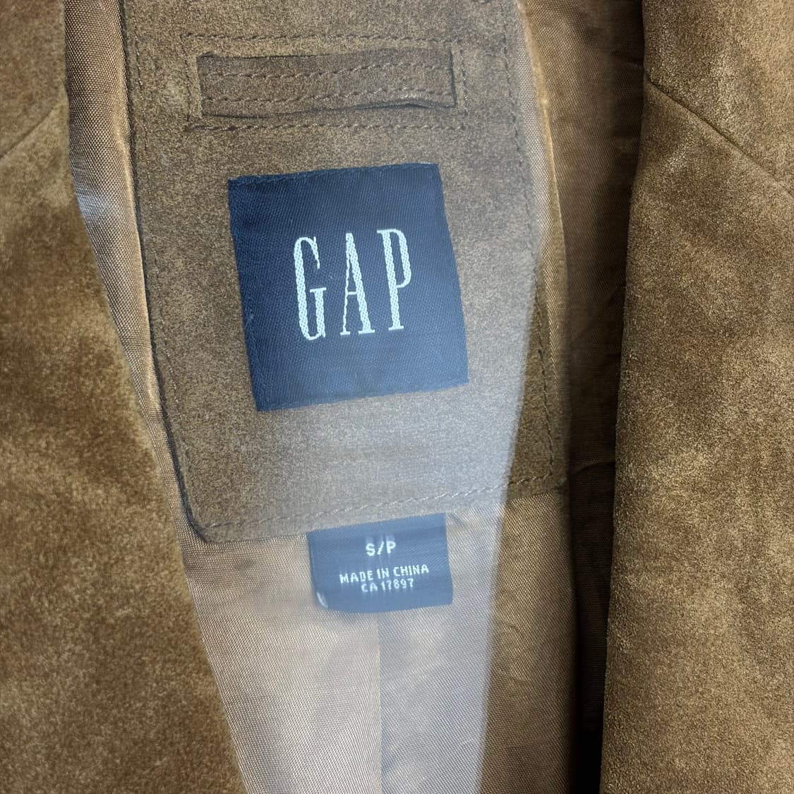 갭 스웨이드 가죽 블레이저 자켓 상품이미지2