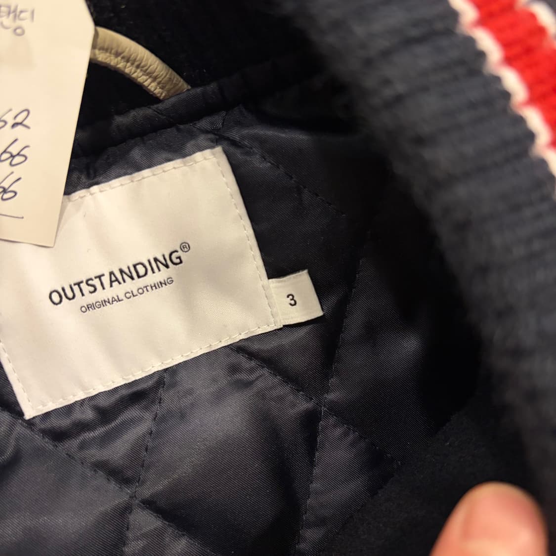 [3] 아웃스탠딩 패치 바시티 자켓 블랙 D792 상품이미지6