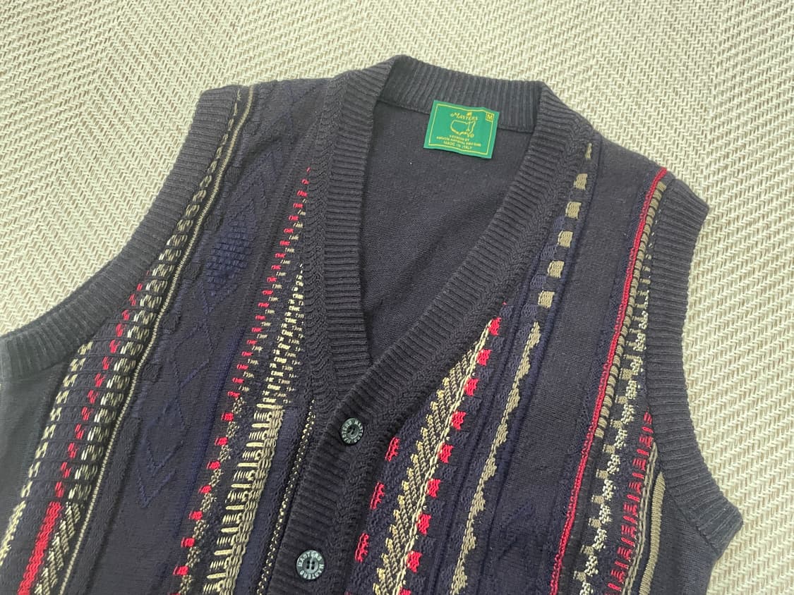 마스터스 패턴 니트 베스트 J03578 상품이미지3