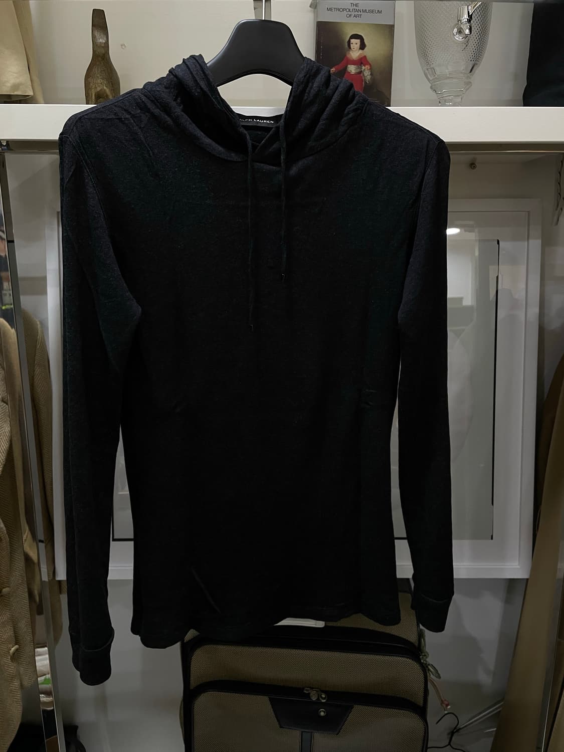 폴로랄프로렌(블랙라벨)/블랙 후드티(M) 상품이미지1