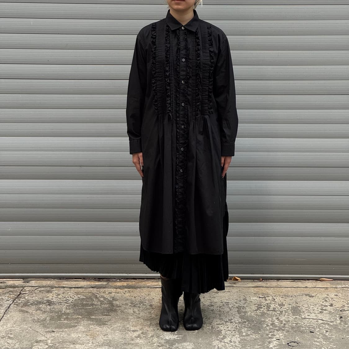 Ruffle Black Shirt  상품이미지6