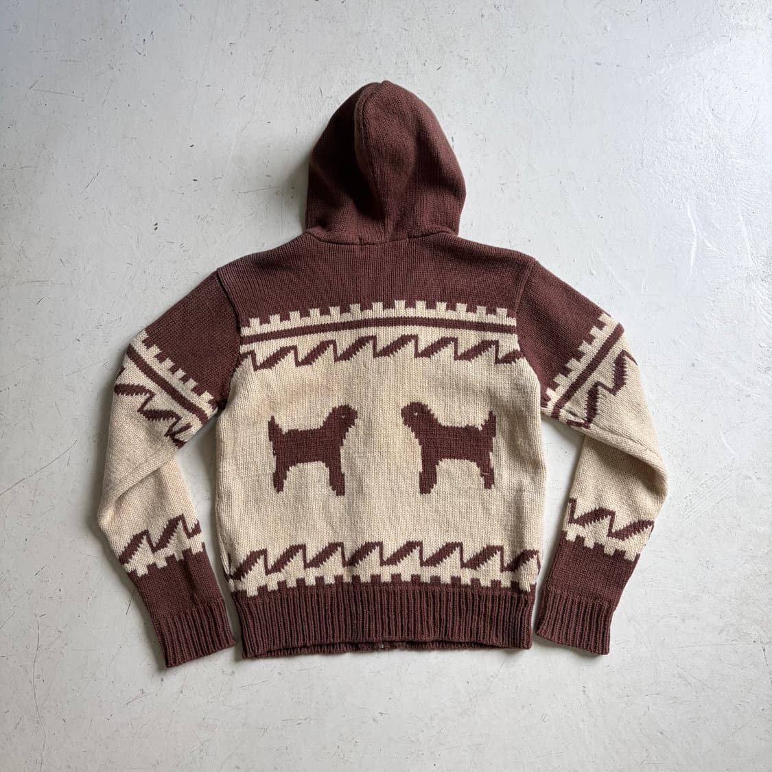 90s BF Goodrich 빈티지 코위찬 울 후드집업 M 상품이미지8