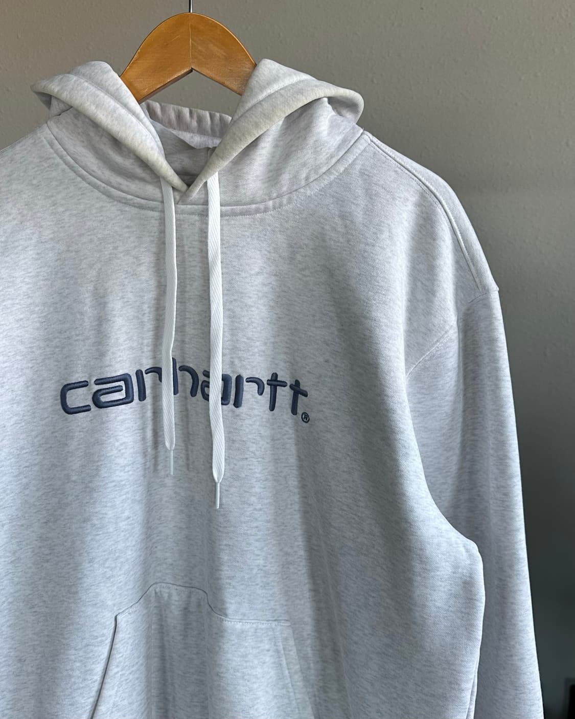 [L]칼하트 WIP 그레이 기모 스웻 후드 상품이미지4