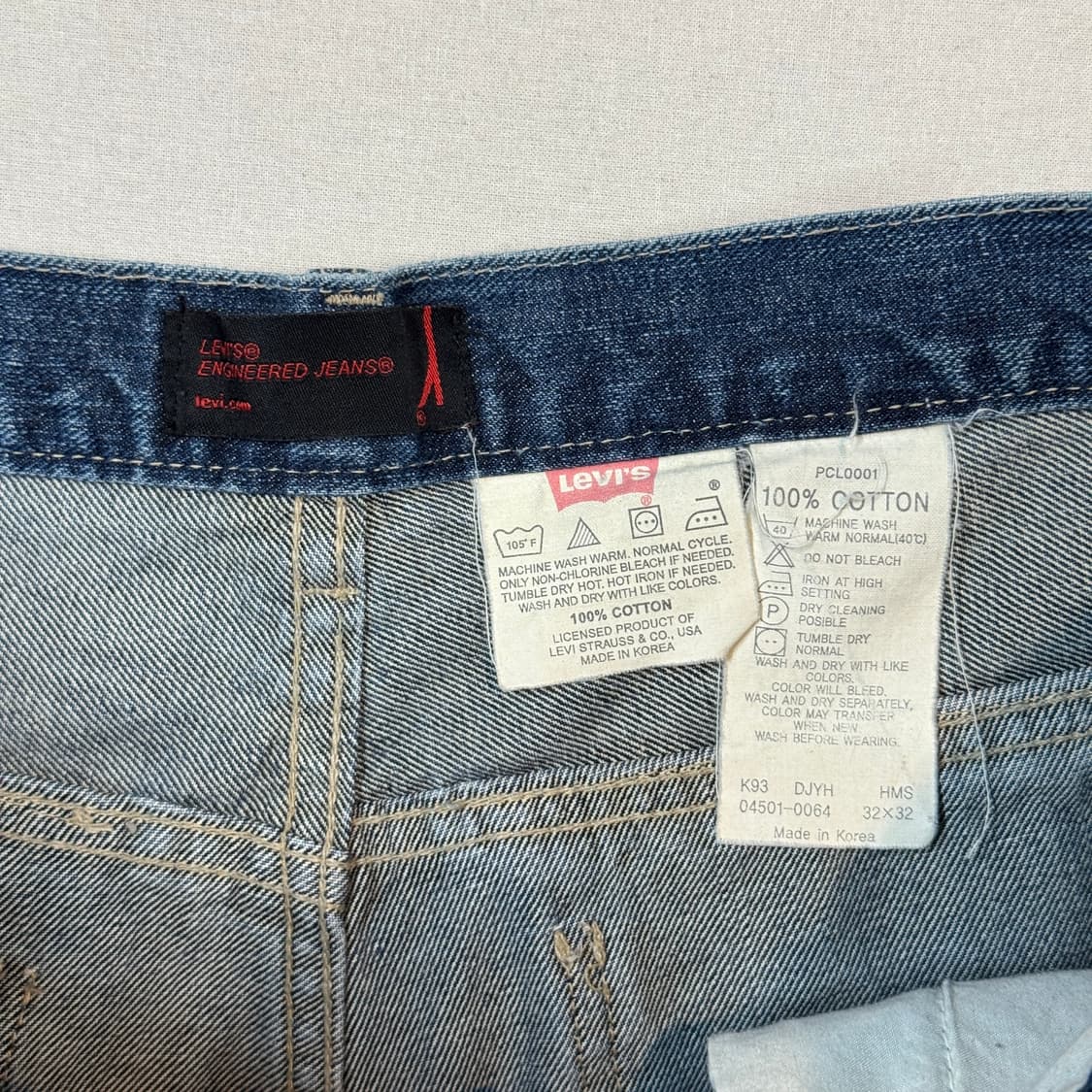 34inch) 리바이스 엔지니어드 진스 데님 청바지 상품이미지7