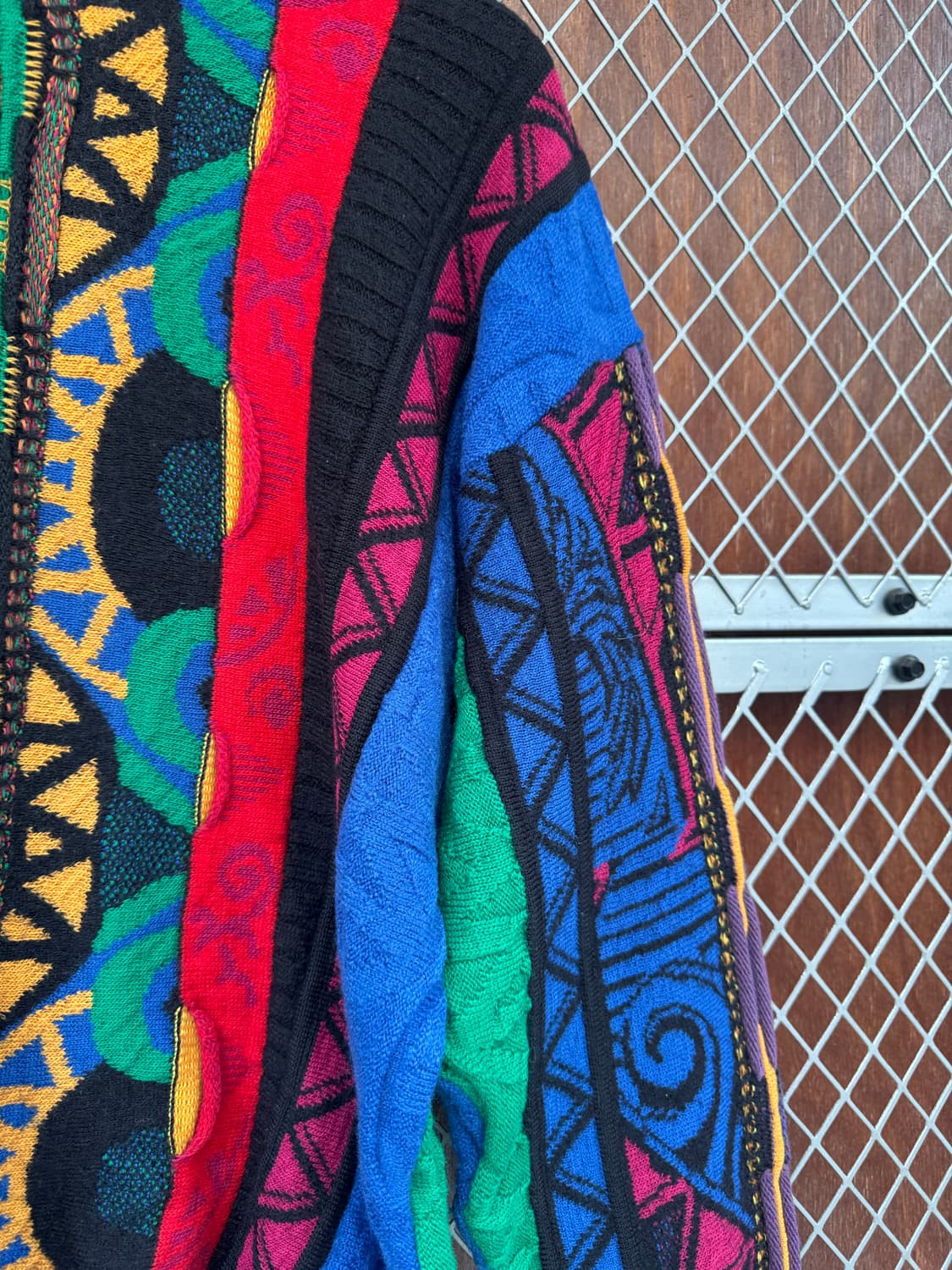 neiman marcus 빈티지 입체케이블 쿠지패턴 울 니트 M 상품이미지3