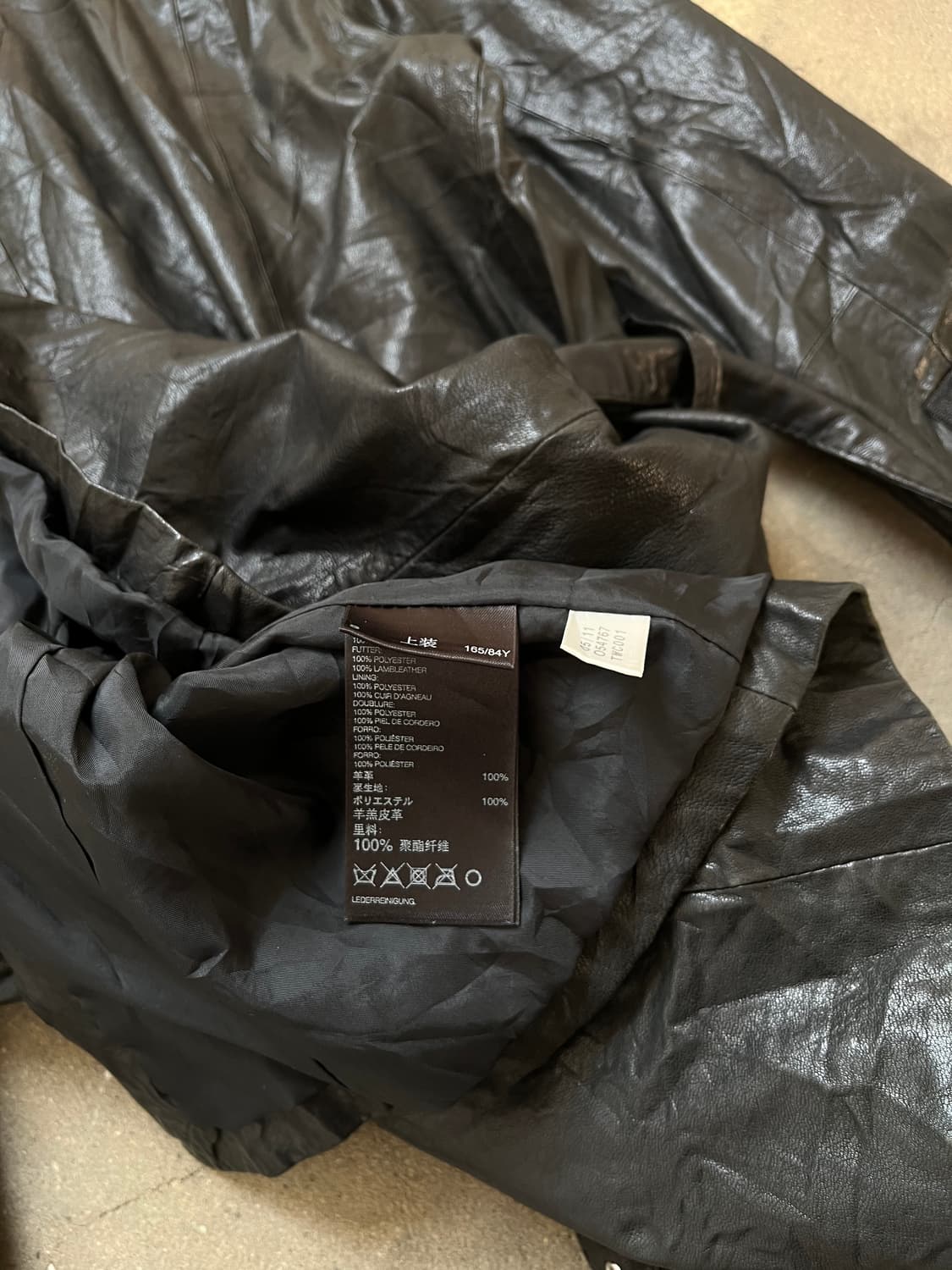 Adidas silver 리얼레더 모터 라이더 자켓  상품이미지10