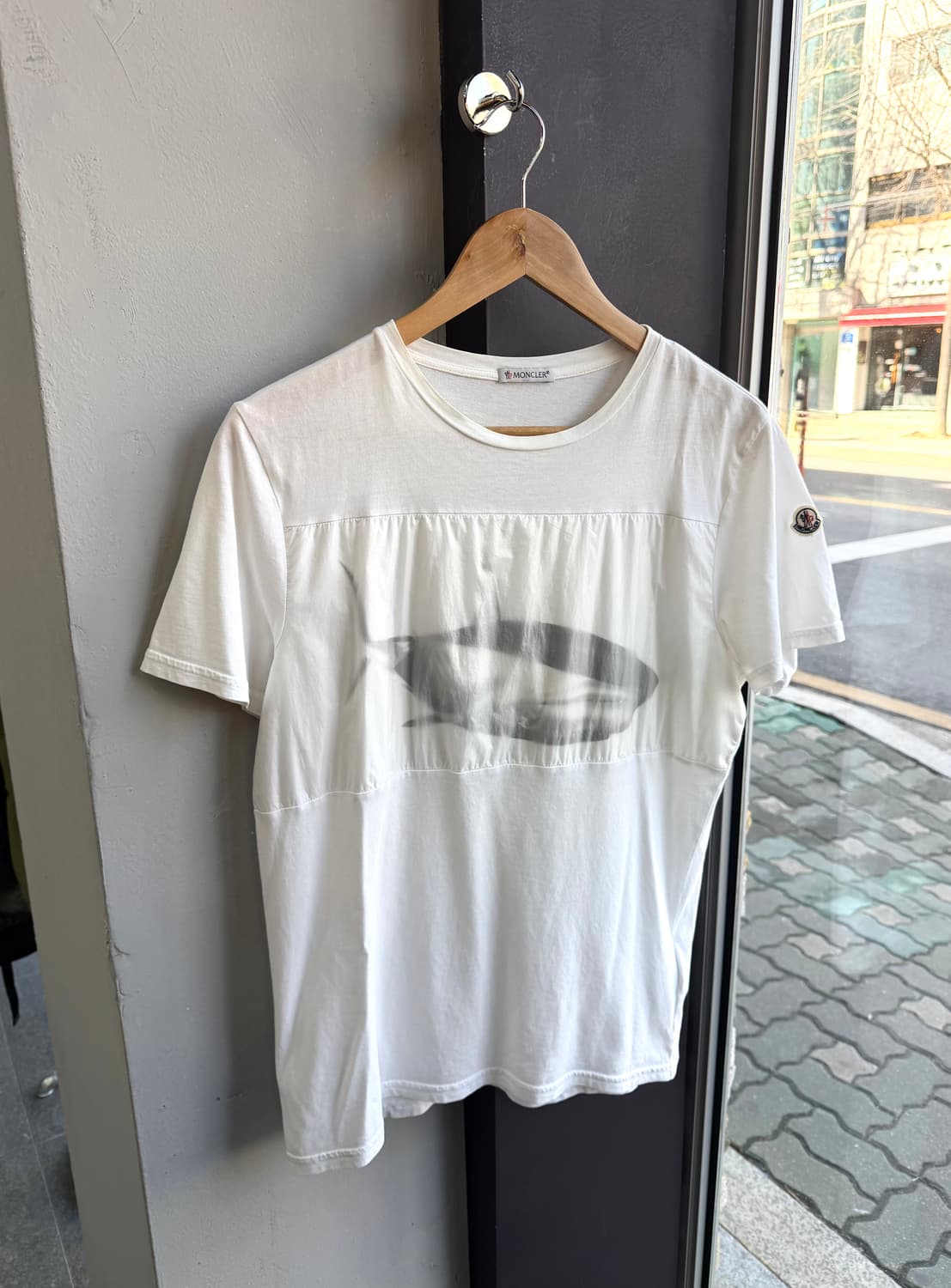 M/ 몽클레어 웨일 프린팅 와펜 라운드 반팔 상품이미지3