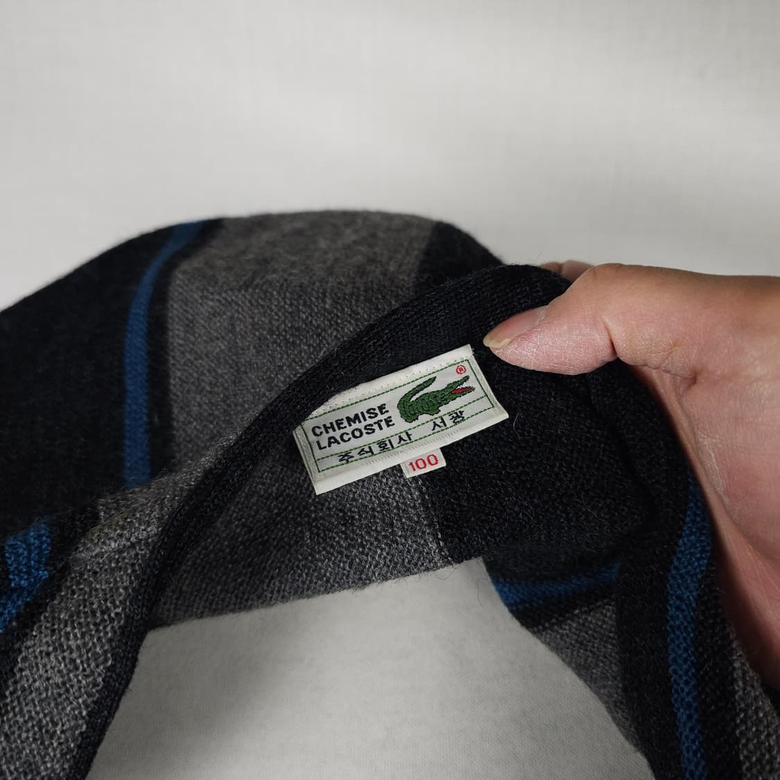 라코스테 V넥니트가디건 남자100사이즈  상품이미지3