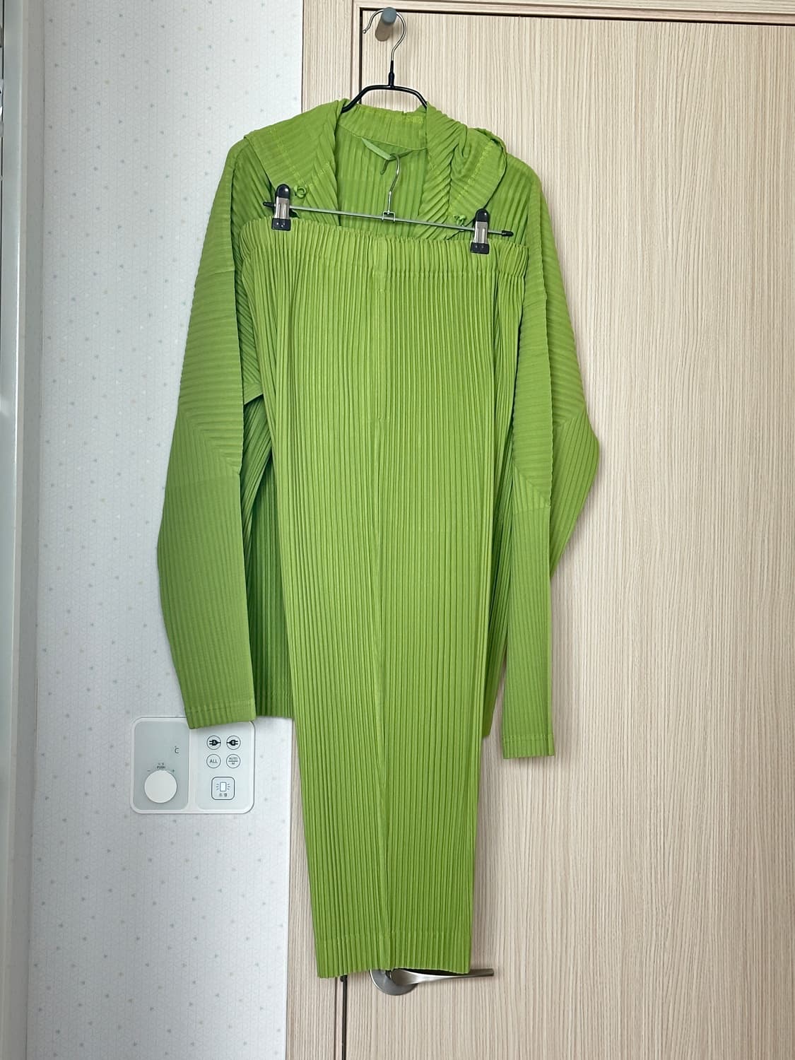 옴므플리세 리프그린 후드집업 세트 상품이미지5